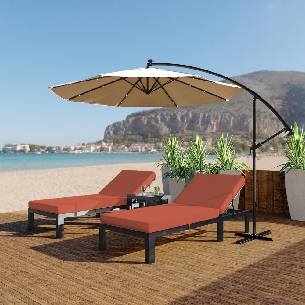 LeisureMod Chelsea Modern Outdoor Chaise Lounge Chair With Cushions - Image 15