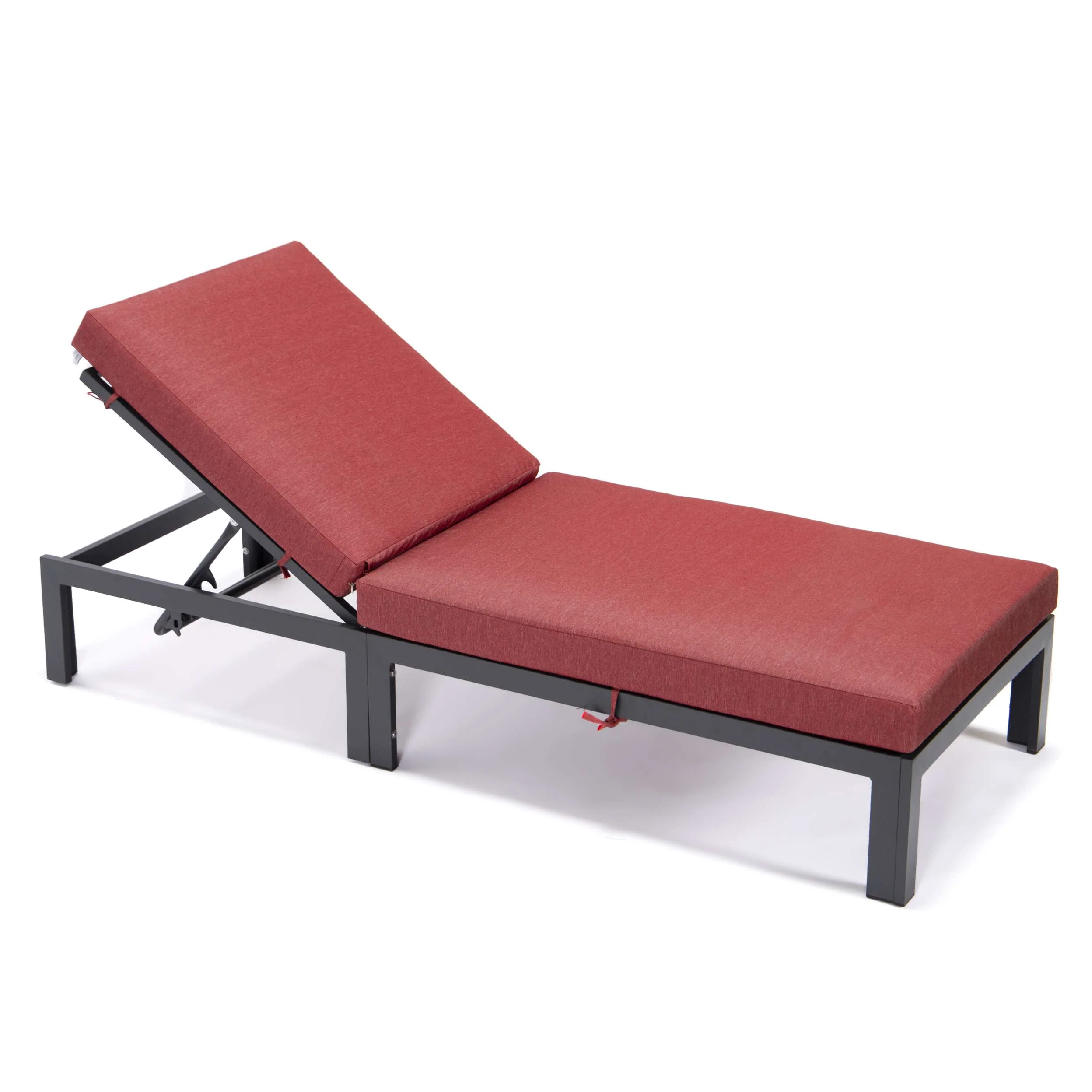 LeisureMod Chelsea Modern Outdoor Chaise Lounge Chair With Cushions - Image 20