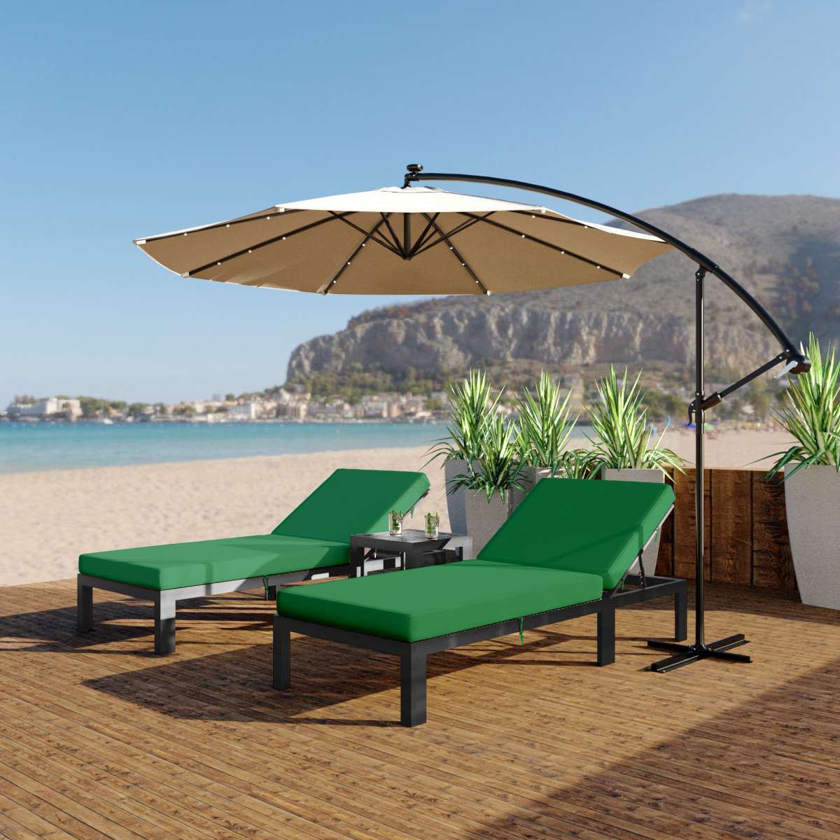 LeisureMod Chelsea Modern Outdoor Chaise Lounge Chair With Cushions - Image 28