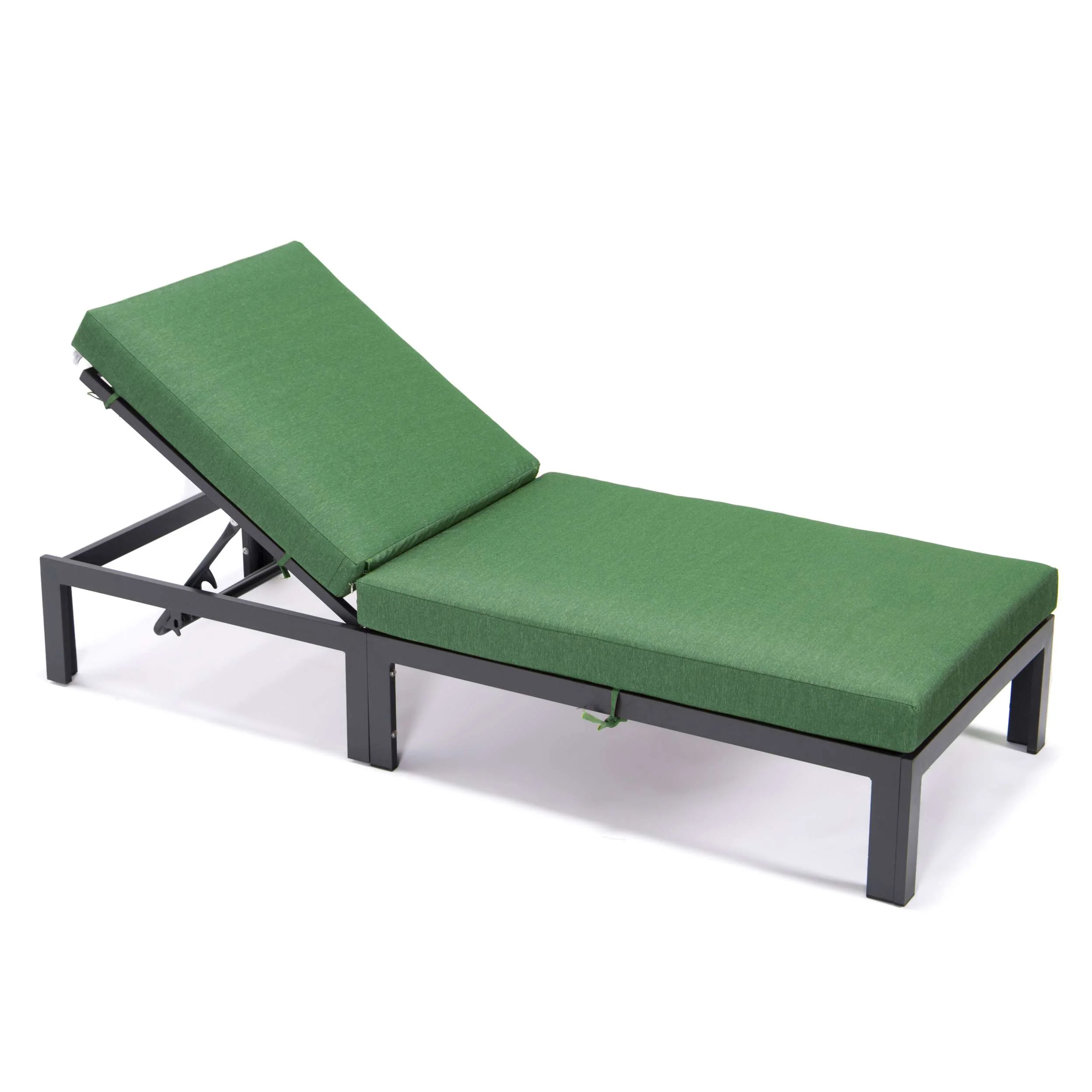 LeisureMod Chelsea Modern Outdoor Chaise Lounge Chair With Cushions - Image 36