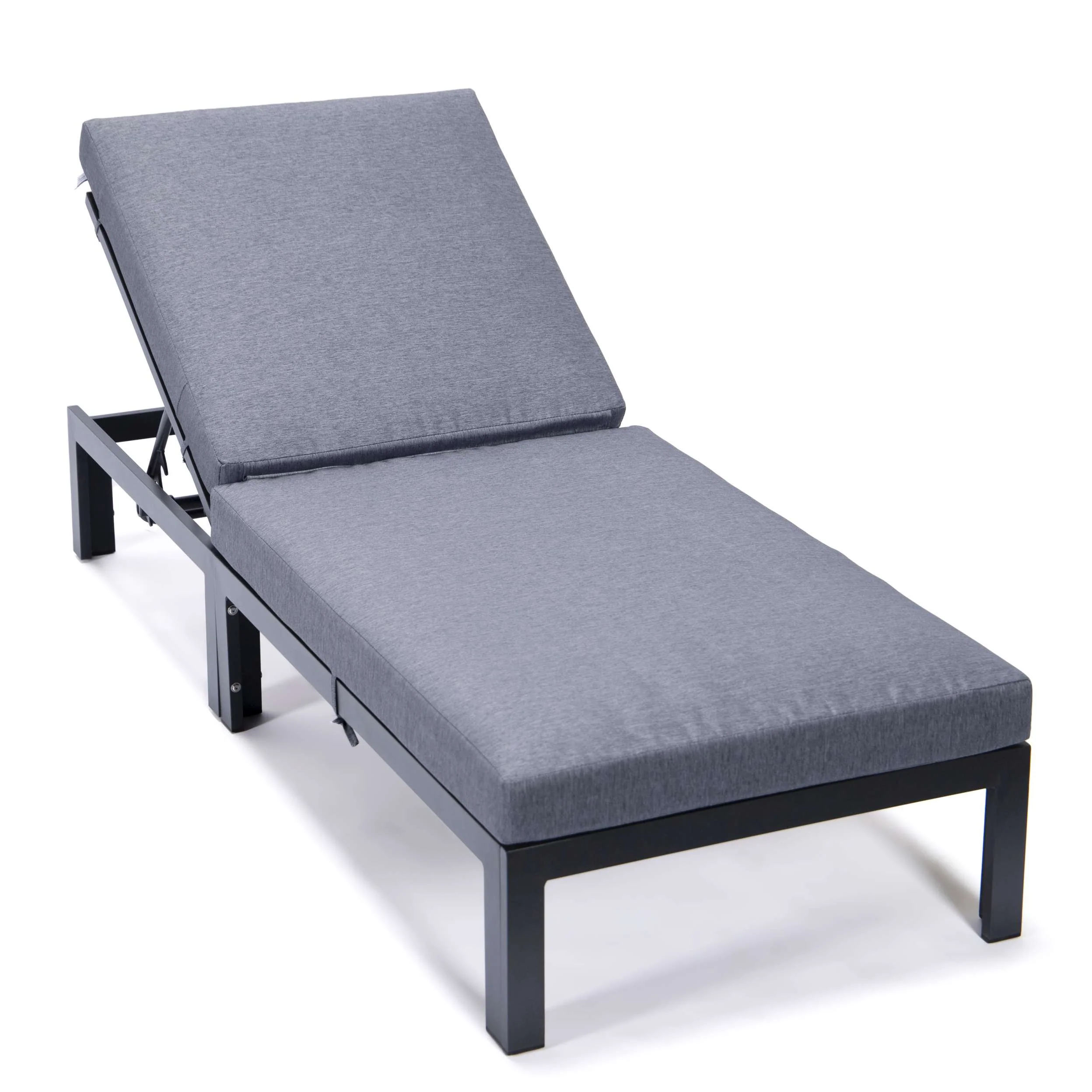 LeisureMod Chelsea Modern Outdoor Chaise Lounge Chair With Cushions - Image 5