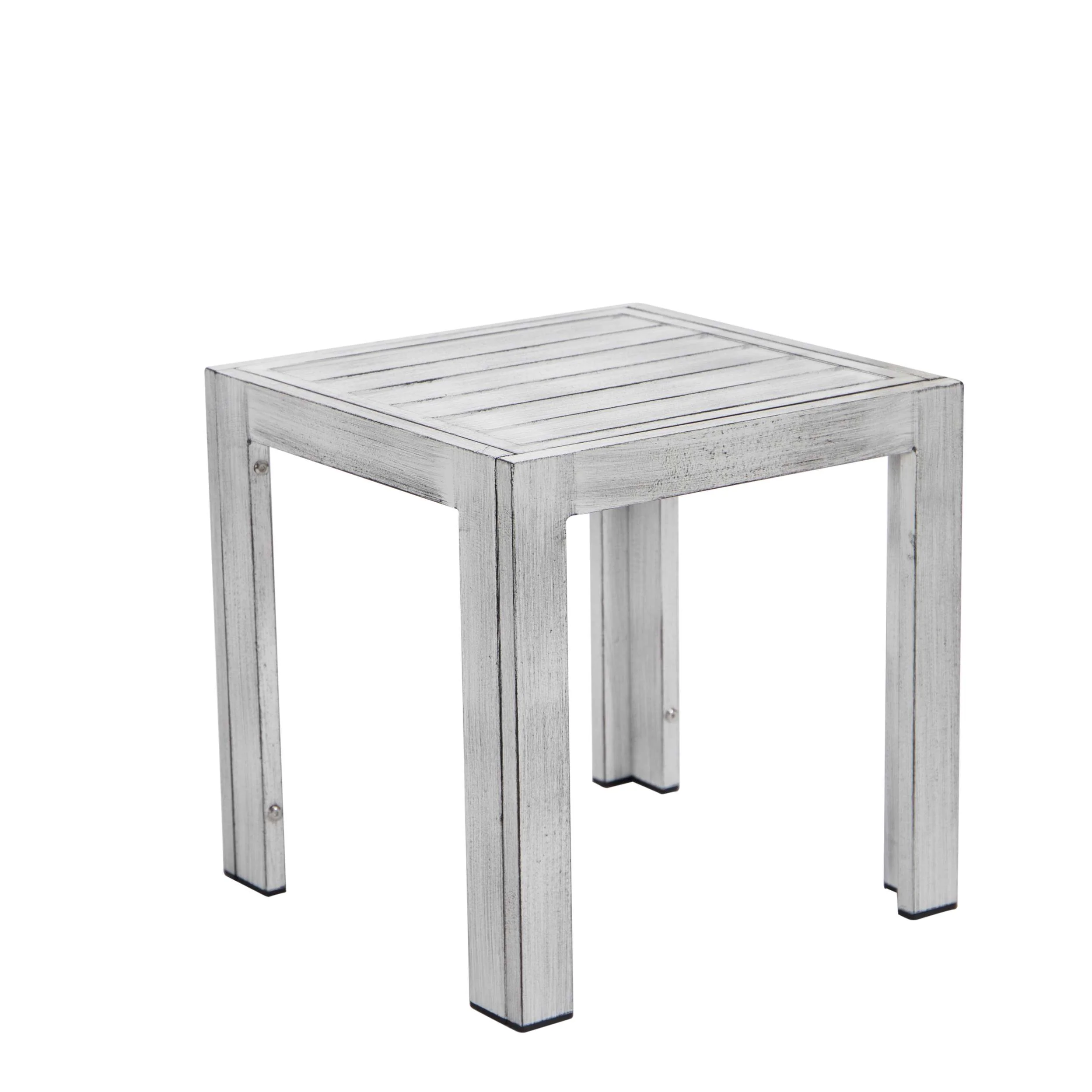 LeisureMod Chelsea Modern Outdoor Weathered Grey Chaise Lounge Chair With Side Table & Cushions - Image 21