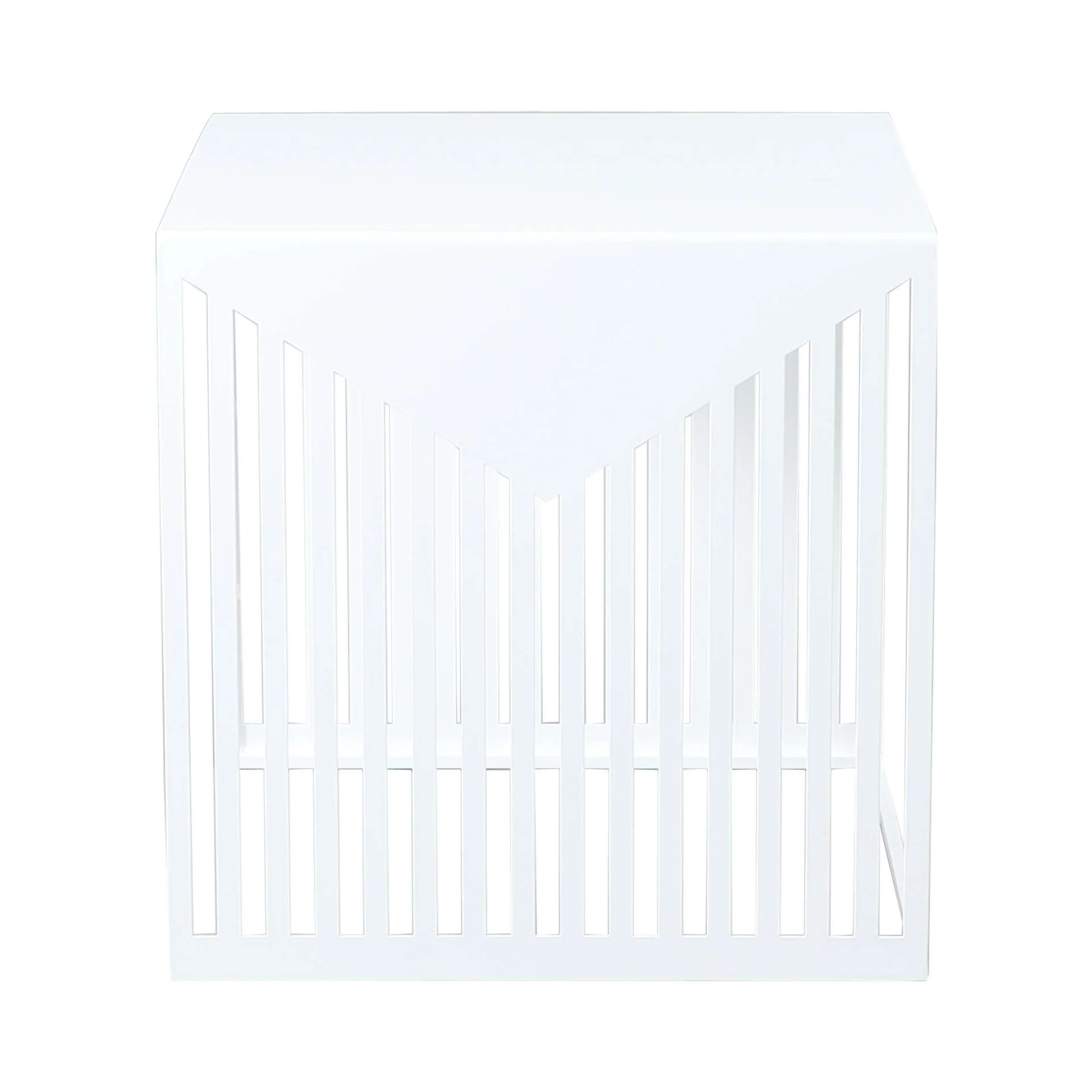 LeisureMod Cisco Modern Square Steel Side Table with Powder Coated Finish - Image 14
