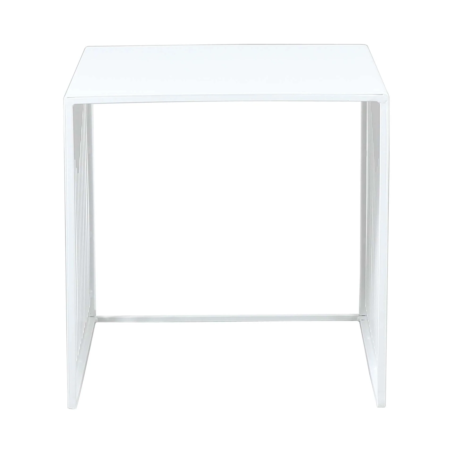 LeisureMod Cisco Modern Square Steel Side Table with Powder Coated Finish - Image 16