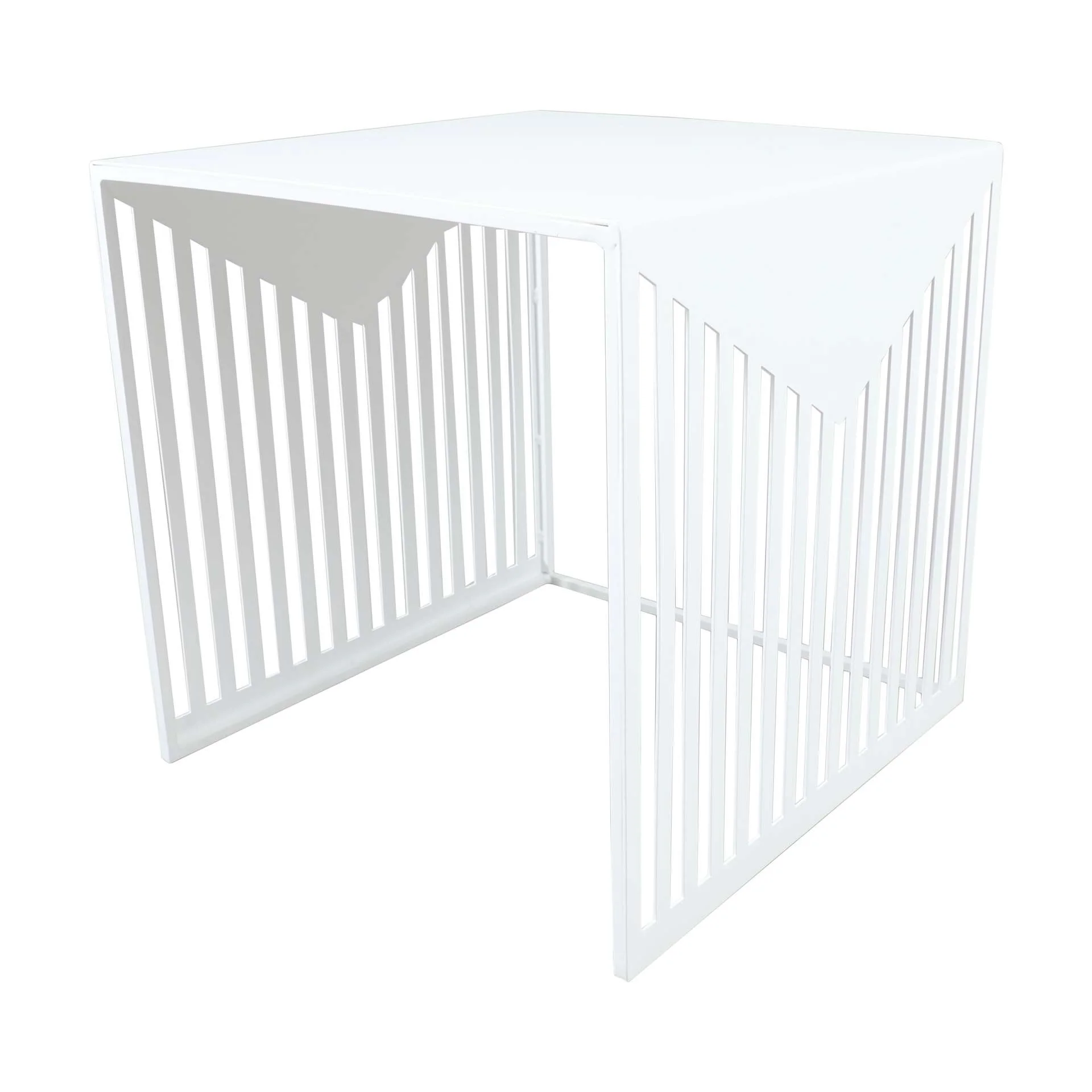 LeisureMod Cisco Modern Square Steel Side Table with Powder Coated Finish - Image 18