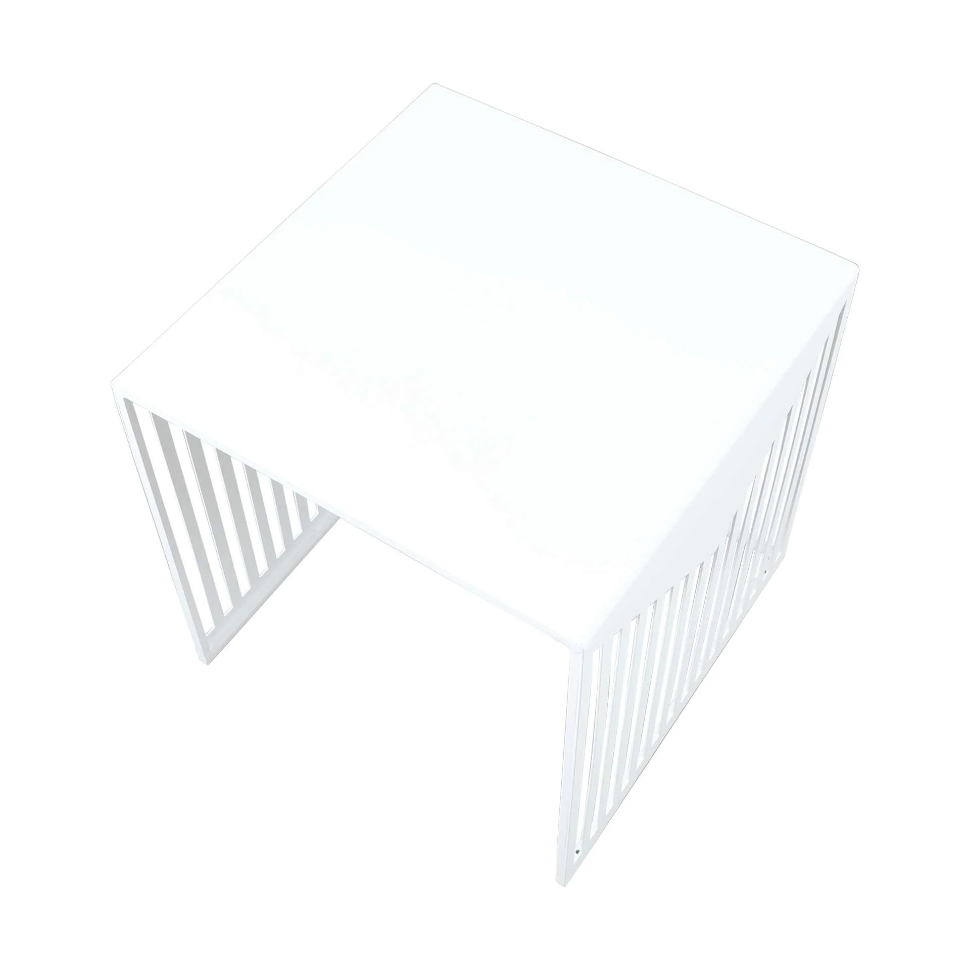 LeisureMod Cisco Modern Square Steel Side Table with Powder Coated Finish - Image 19
