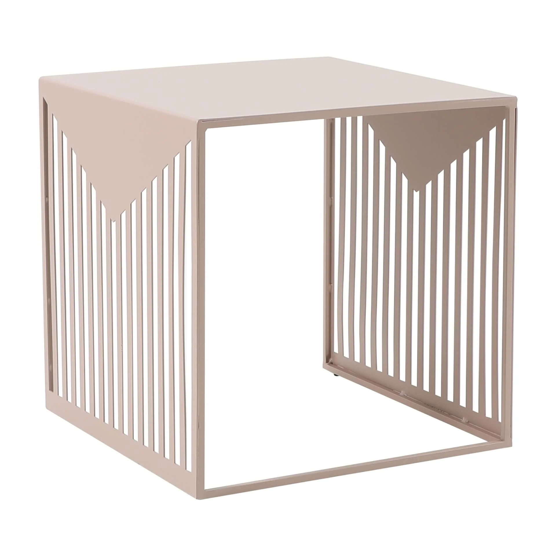 LeisureMod Cisco Modern Square Steel Side Table with Powder Coated Finish - Image 25