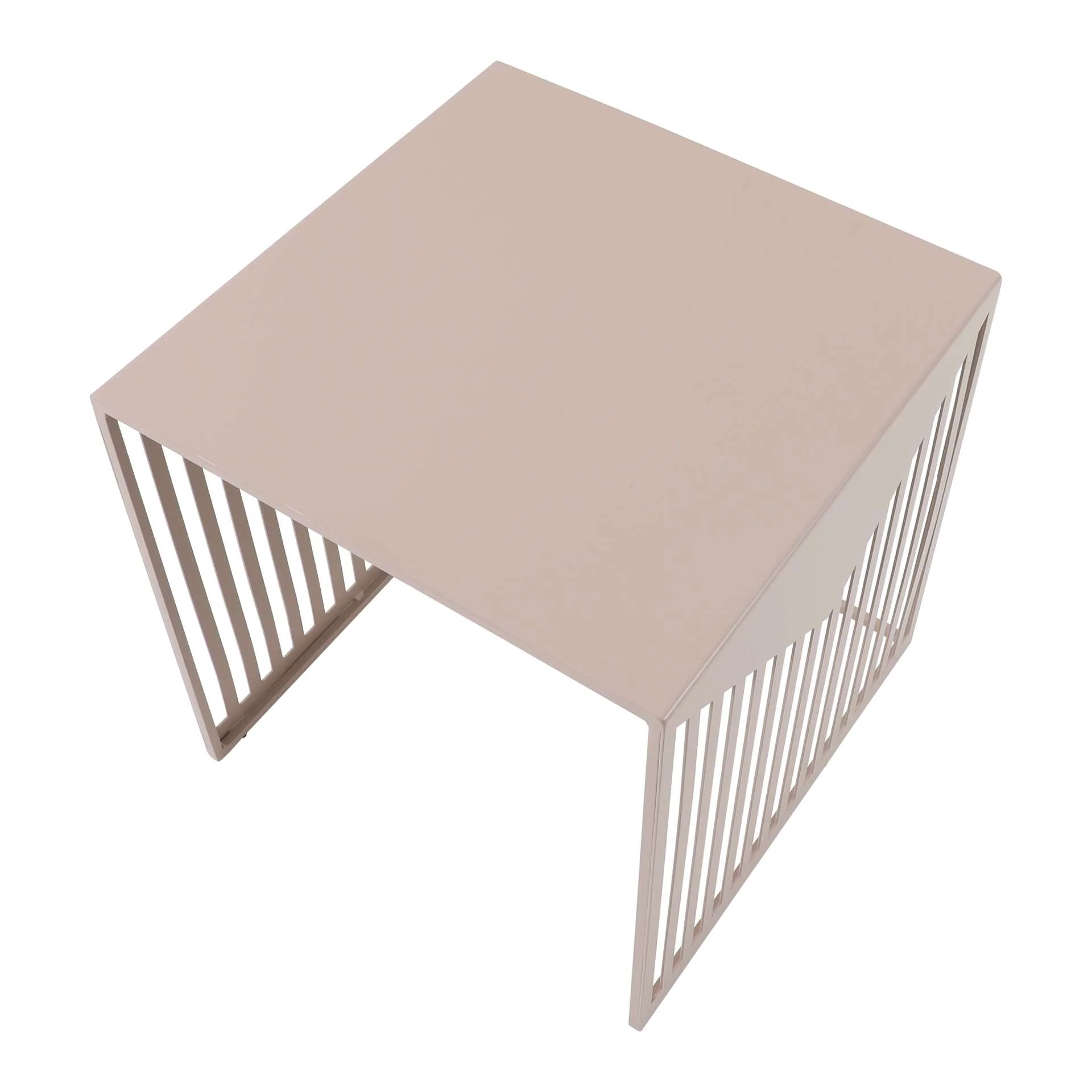 LeisureMod Cisco Modern Square Steel Side Table with Powder Coated Finish - Image 27