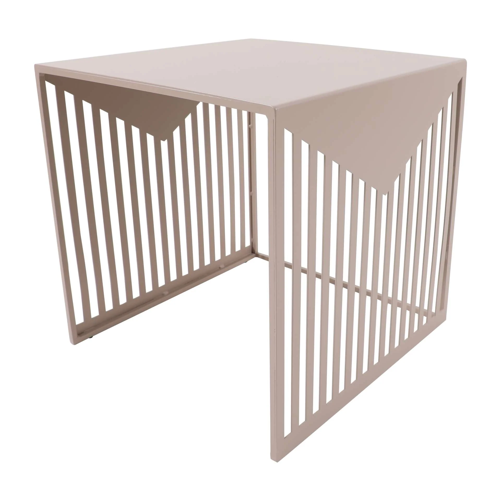 LeisureMod Cisco Modern Square Steel Side Table with Powder Coated Finish - Image 28