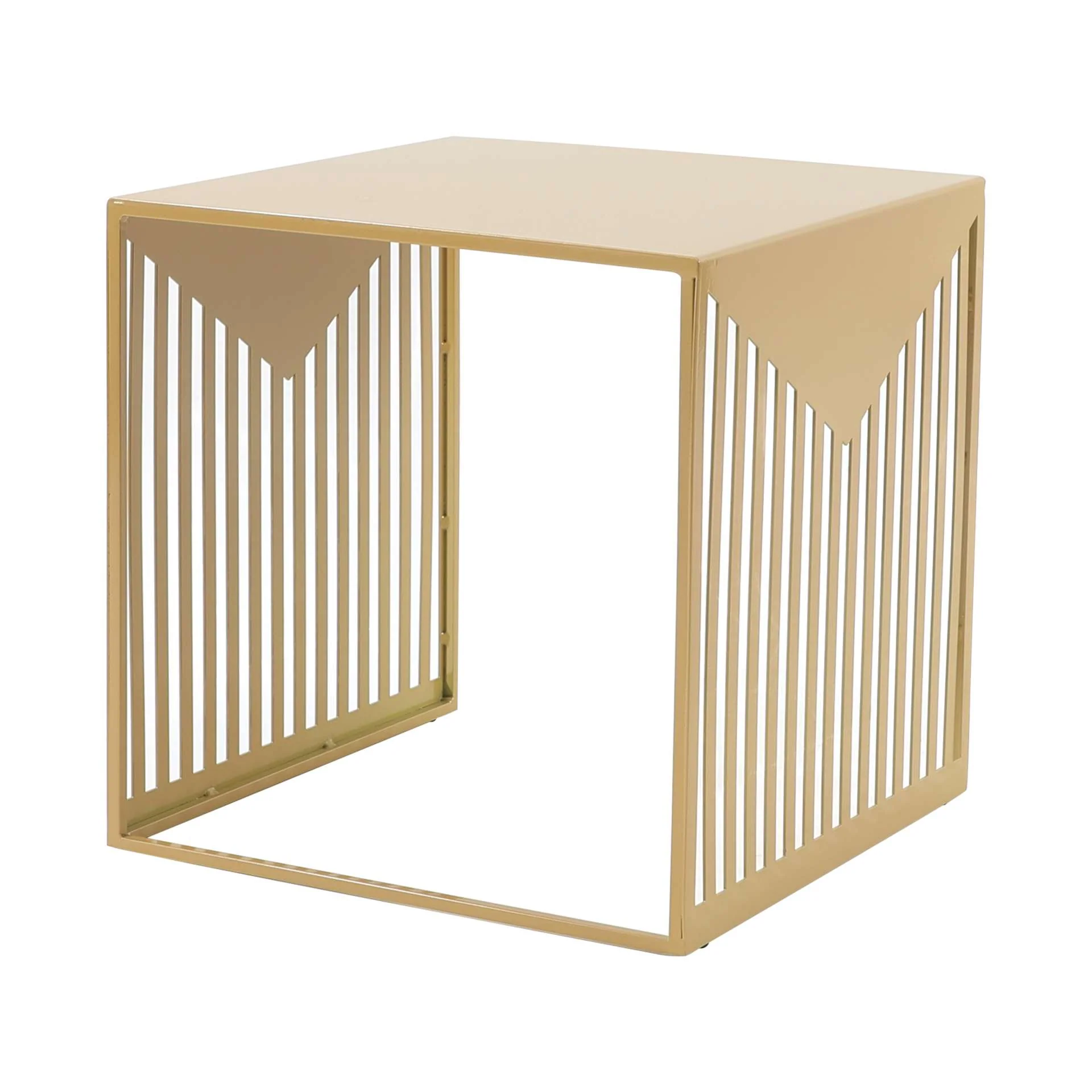 LeisureMod Cisco Modern Square Steel Side Table with Powder Coated Finish - Image 32