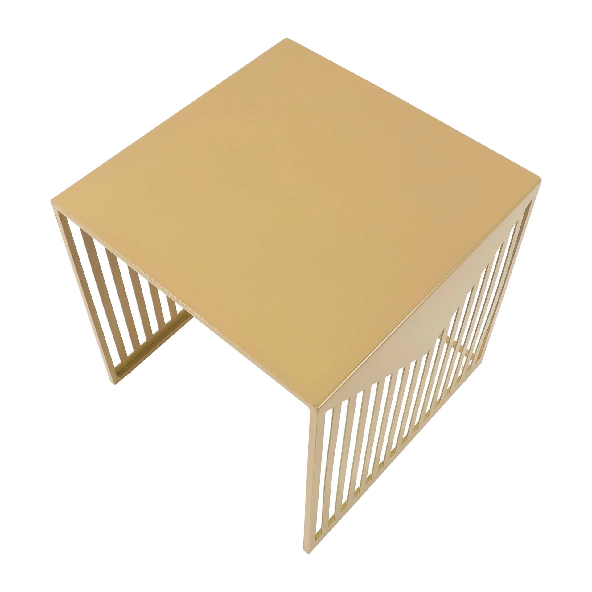 LeisureMod Cisco Modern Square Steel Side Table with Powder Coated Finish - Image 35