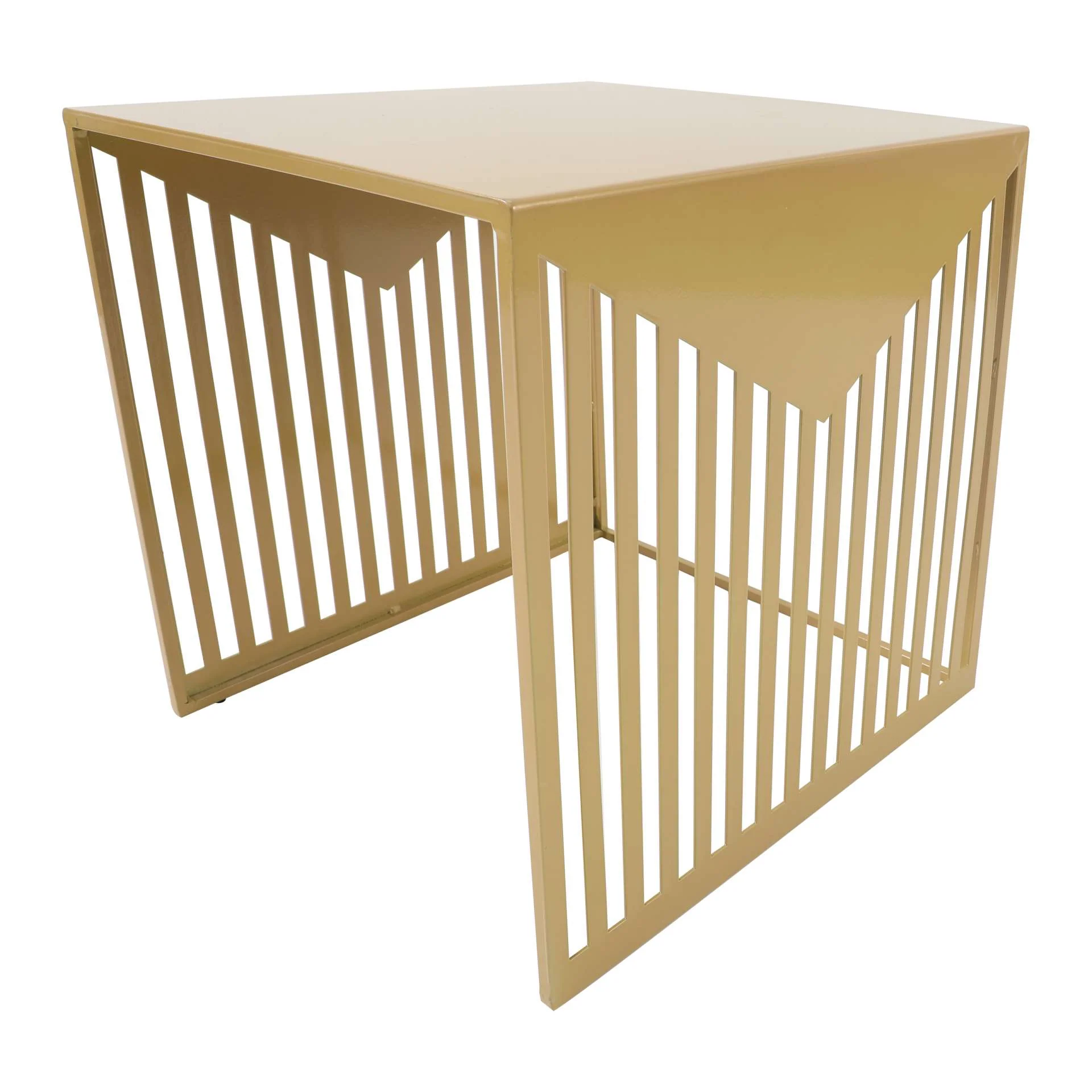 LeisureMod Cisco Modern Square Steel Side Table with Powder Coated Finish - Image 36