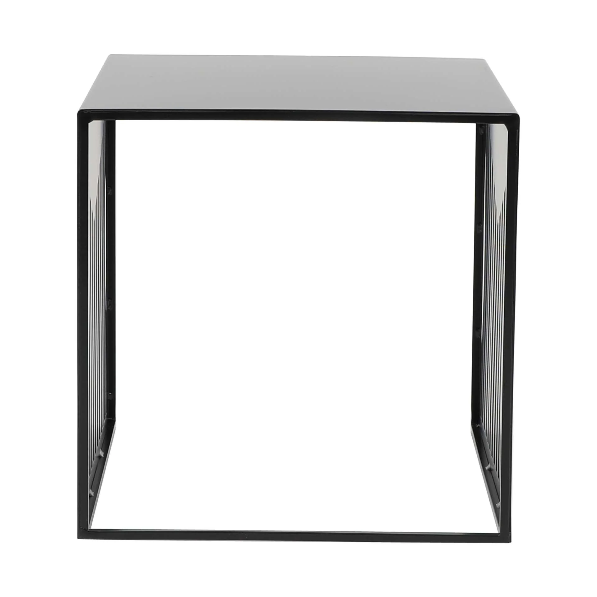 LeisureMod Cisco Modern Square Steel Side Table with Powder Coated Finish - Image 8