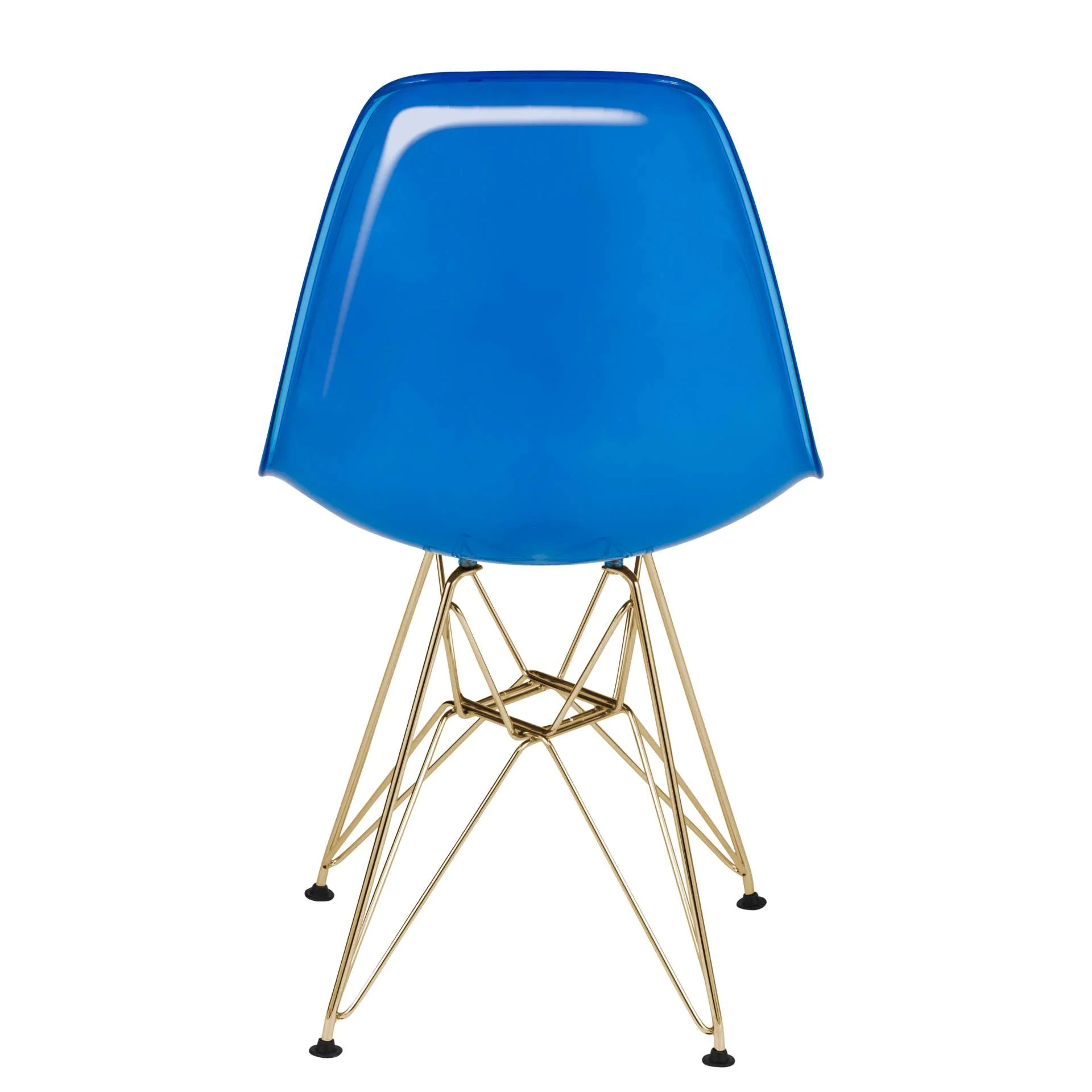 LeisureMod Cresco Molded 2-Tone Eiffel Side Chair with Gold Base - CR19WBUG - Image 3