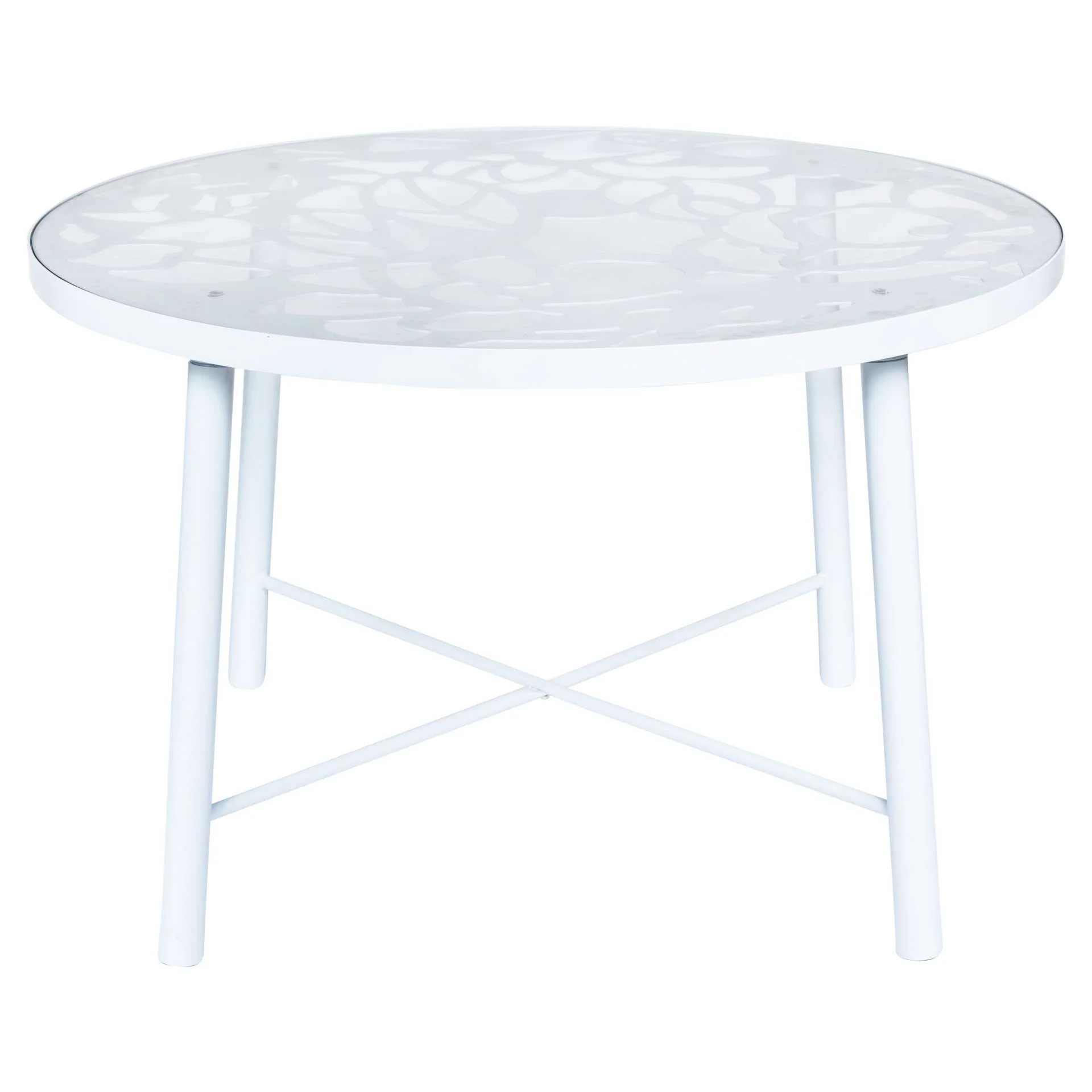LeisureMod Devon Mid-Century Modern 7-Piece Aluminum Outdoor Patio Dining Set with Tempered Glass Top Table and 6 Stackable
 - DT48CABL6 - Image 46