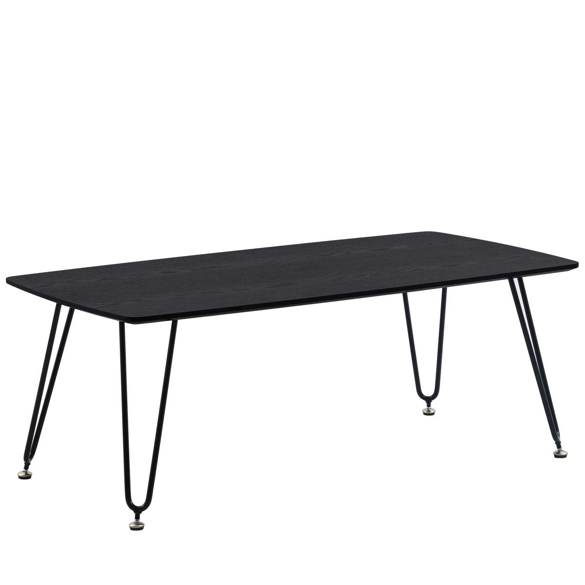 LeisureMod Elmwood Modern Wood Top Coffee Table With Iron Base - Image 10