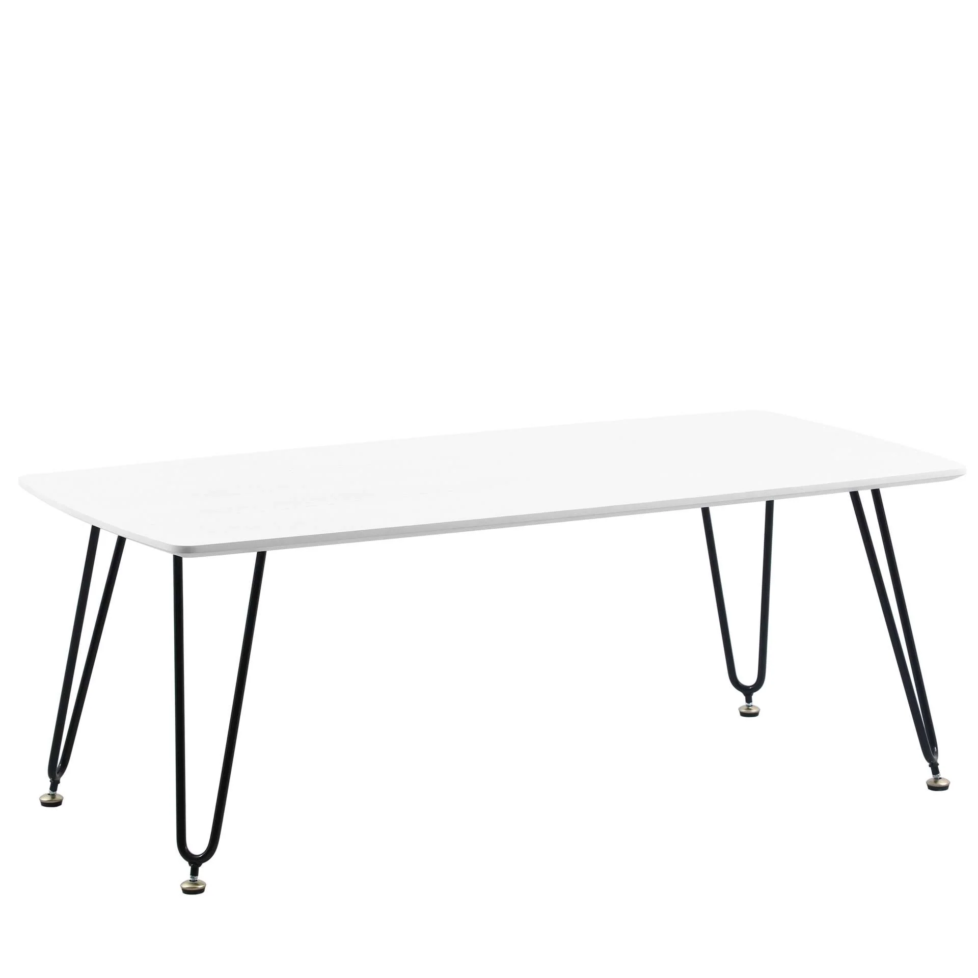 LeisureMod Elmwood Modern Wood Top Coffee Table With Iron Base - Image 22