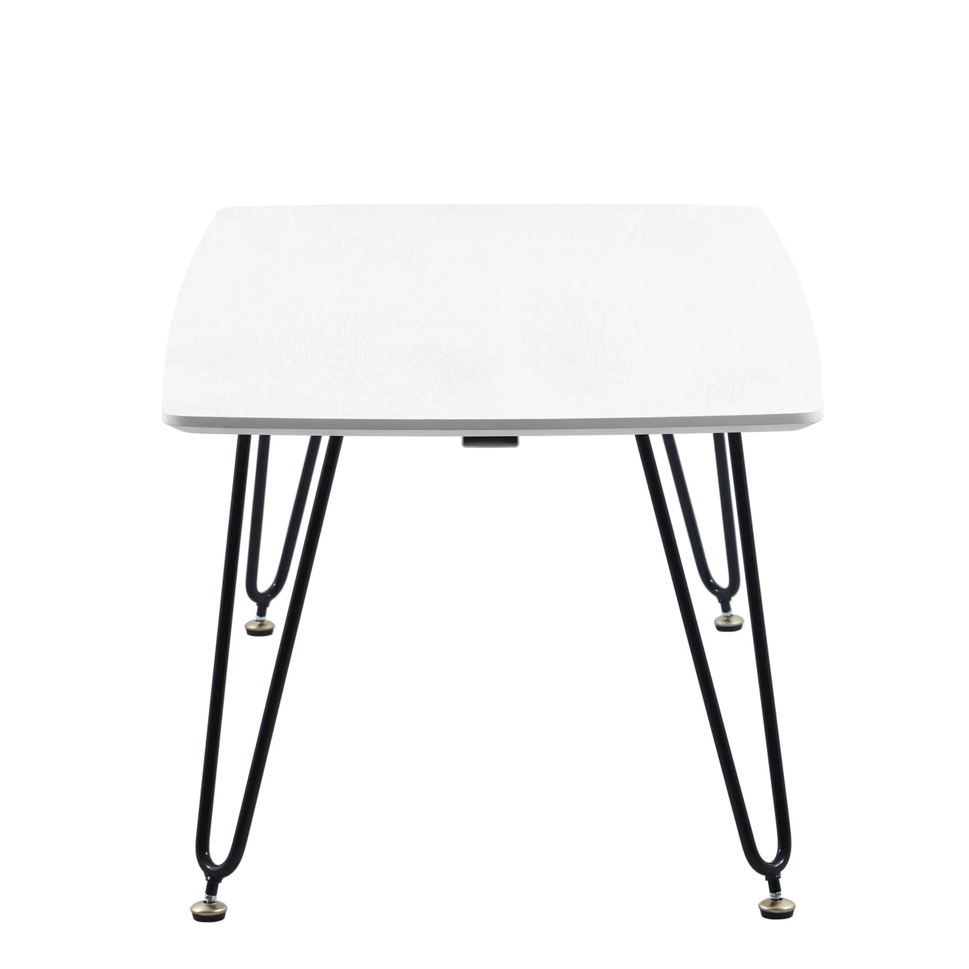 LeisureMod Elmwood Modern Wood Top Coffee Table With Iron Base - Image 26