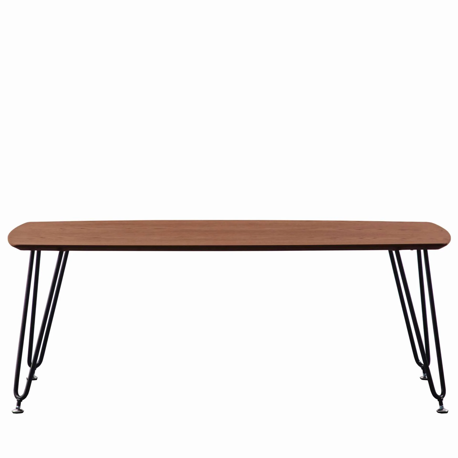 LeisureMod Elmwood Modern Wood Top Coffee Table With Iron Base - Image 32
