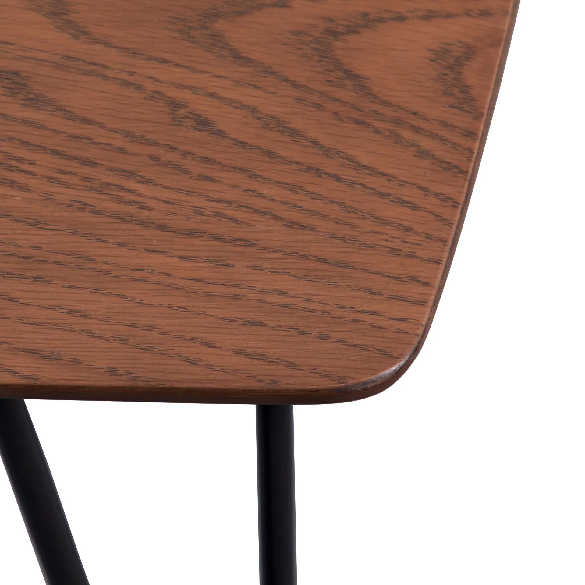LeisureMod Elmwood Modern Wood Top Coffee Table With Iron Base - Image 36