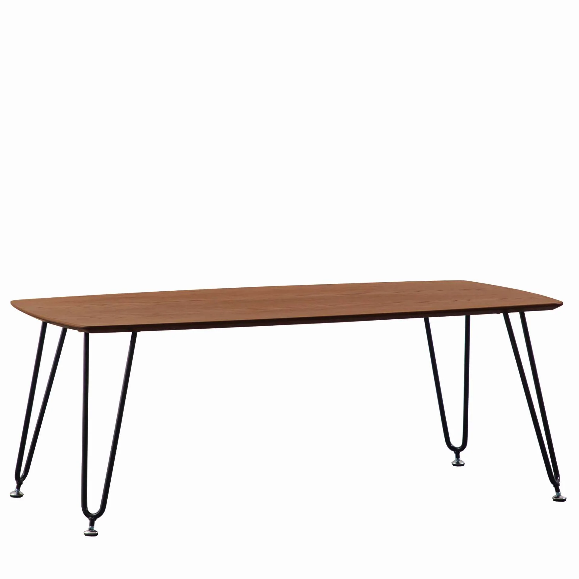 LeisureMod Elmwood Modern Wood Top Coffee Table With Iron Base - Image 38