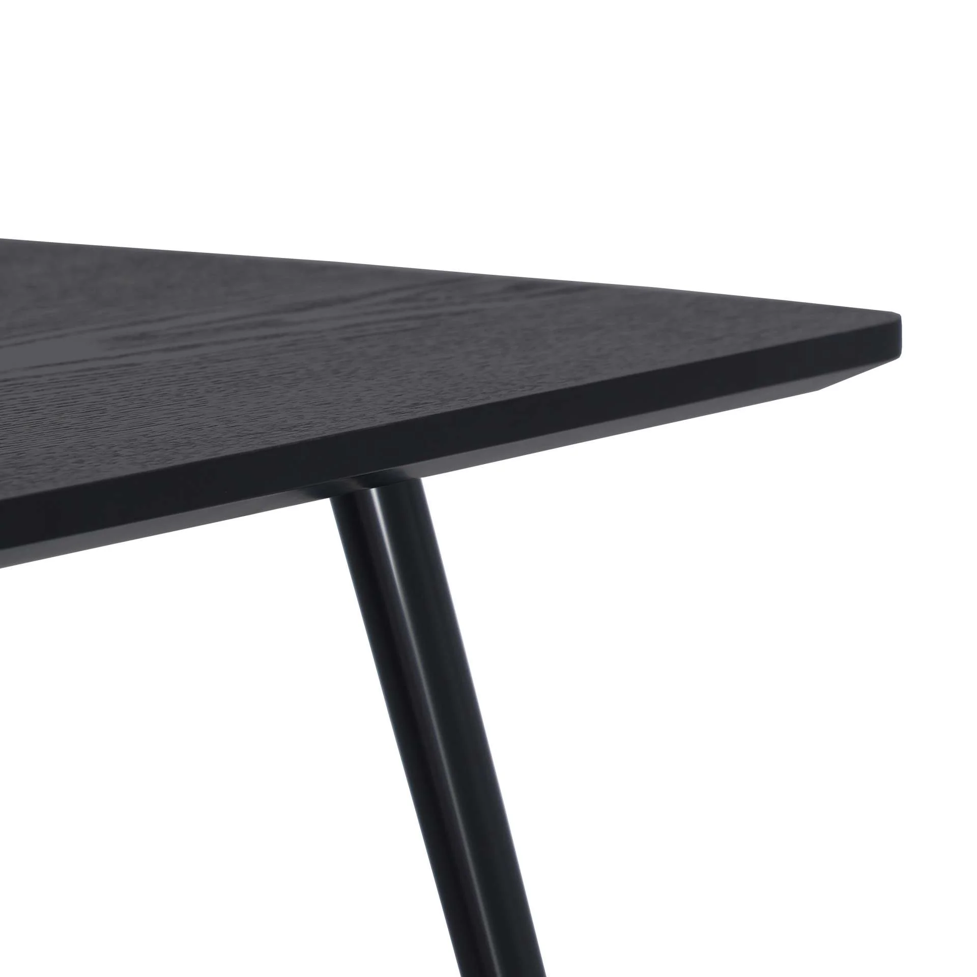 LeisureMod Elmwood Modern Wood Top Coffee Table With Iron Base - Image 7
