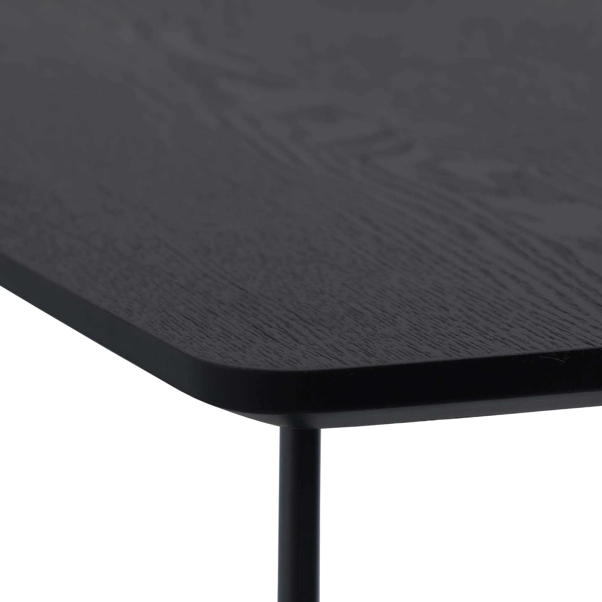 LeisureMod Elmwood Modern Wood Top Coffee Table With Iron Base - Image 8