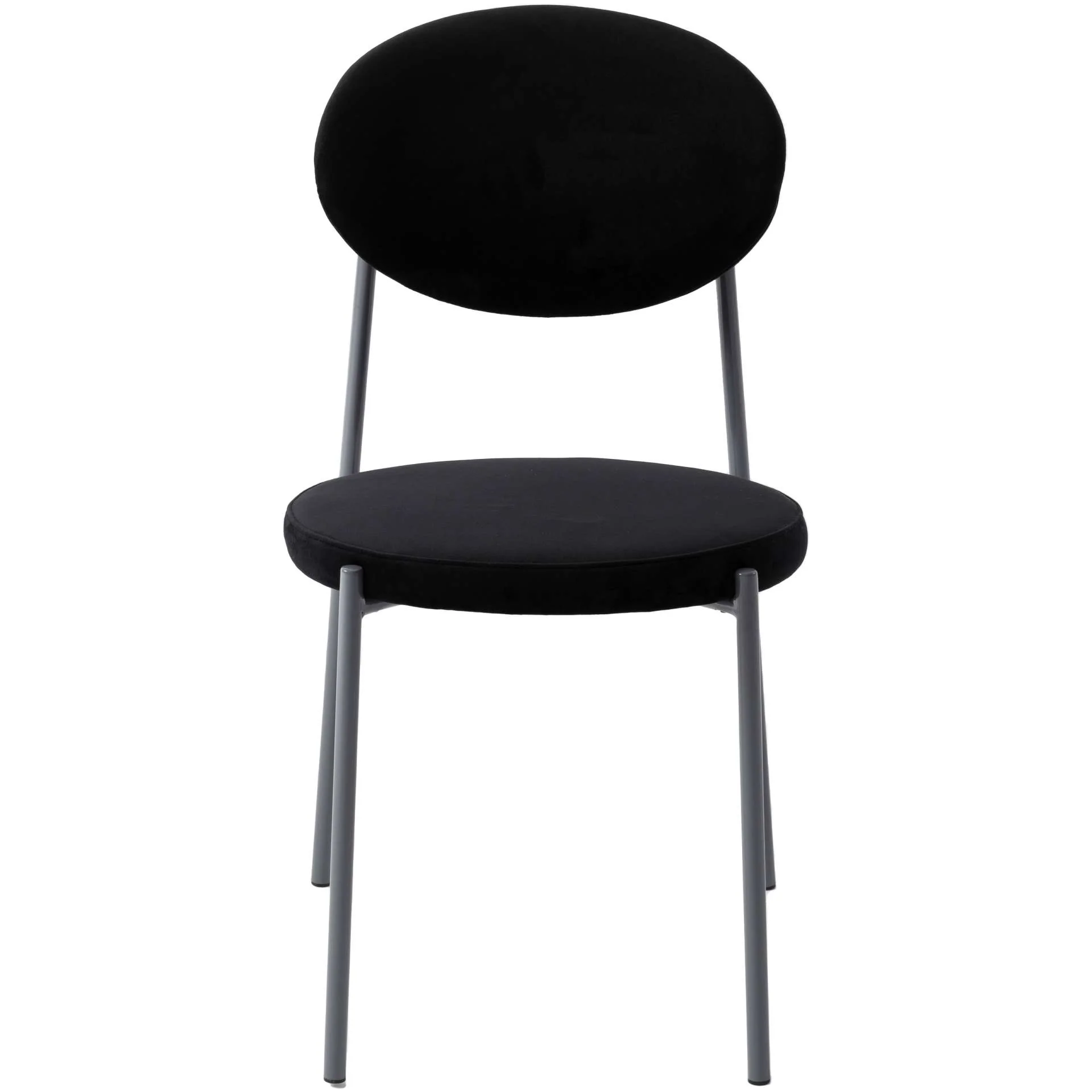 LeisureMod Euston Modern Velvet Dining Chair with Grey Steel Frame - Image 15