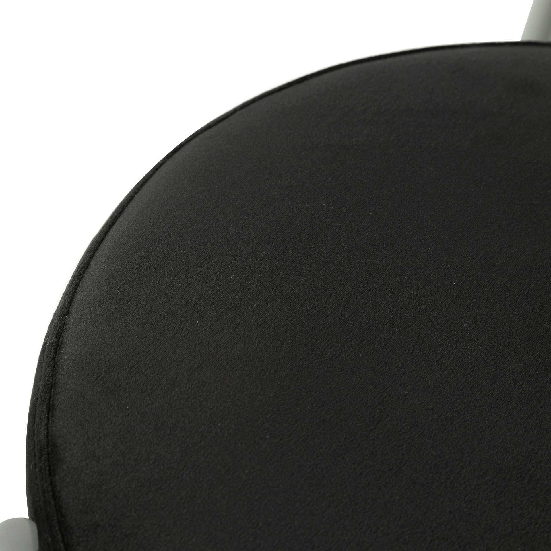 LeisureMod Euston Modern Velvet Dining Chair with Grey Steel Frame - Image 19