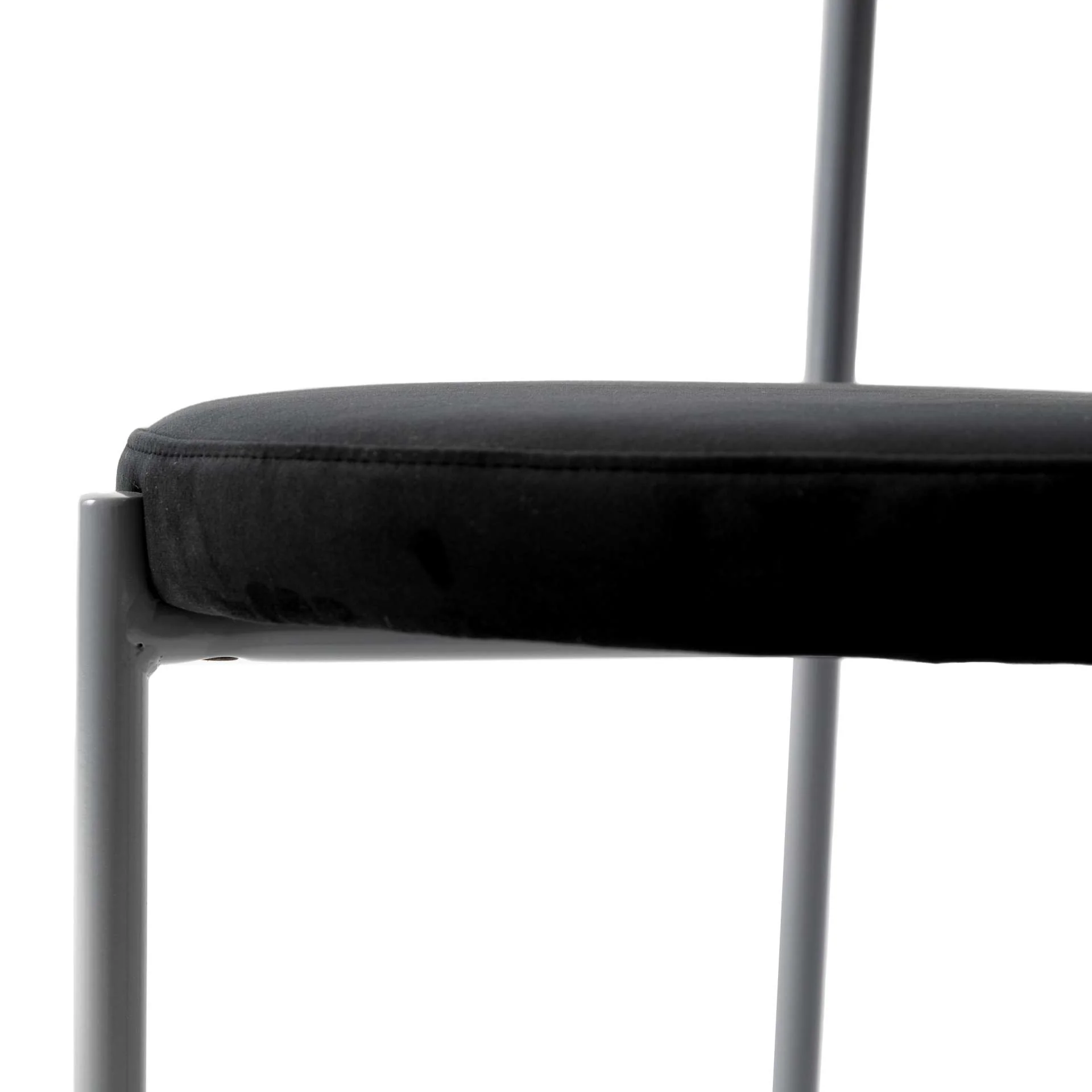 LeisureMod Euston Modern Velvet Dining Chair with Grey Steel Frame - Image 20