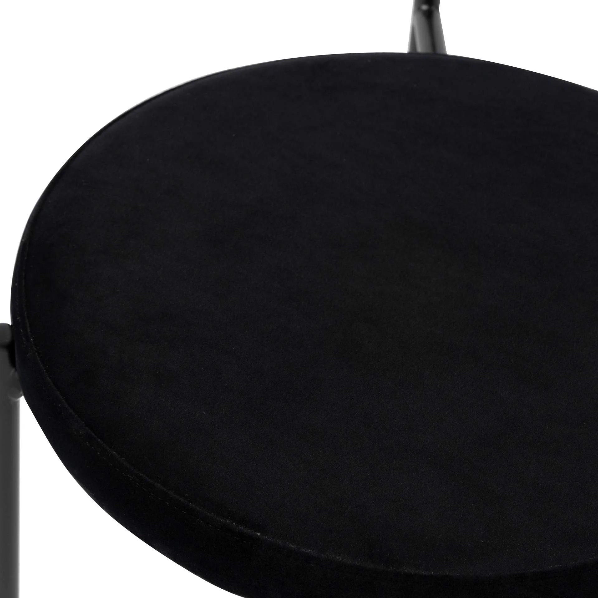 LeisureMod Euston Modern Wicker Dining Chair with Velvet Round Seat - Image 20
