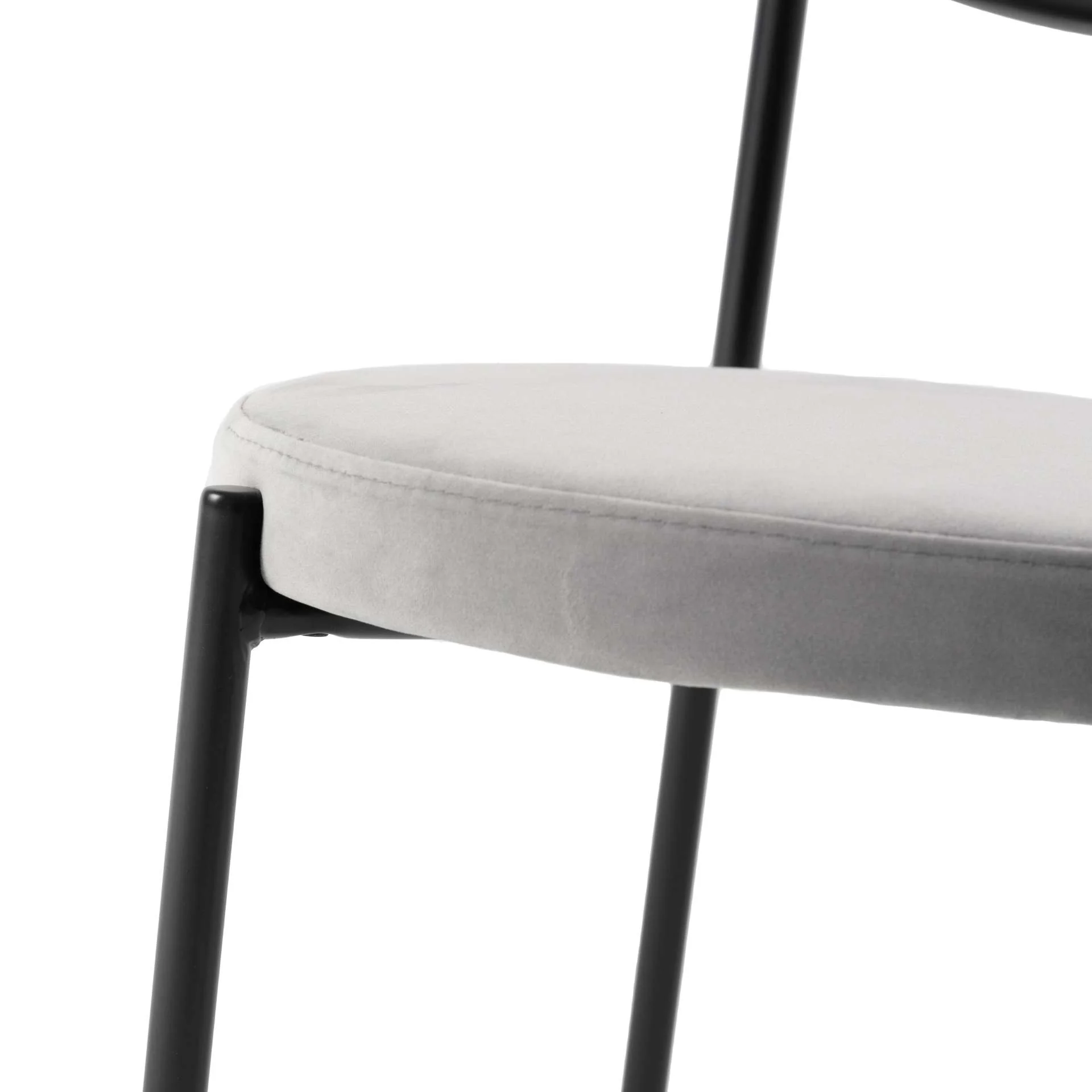 LeisureMod Euston Modern Wicker Dining Chair with Velvet Round Seat - Image 29