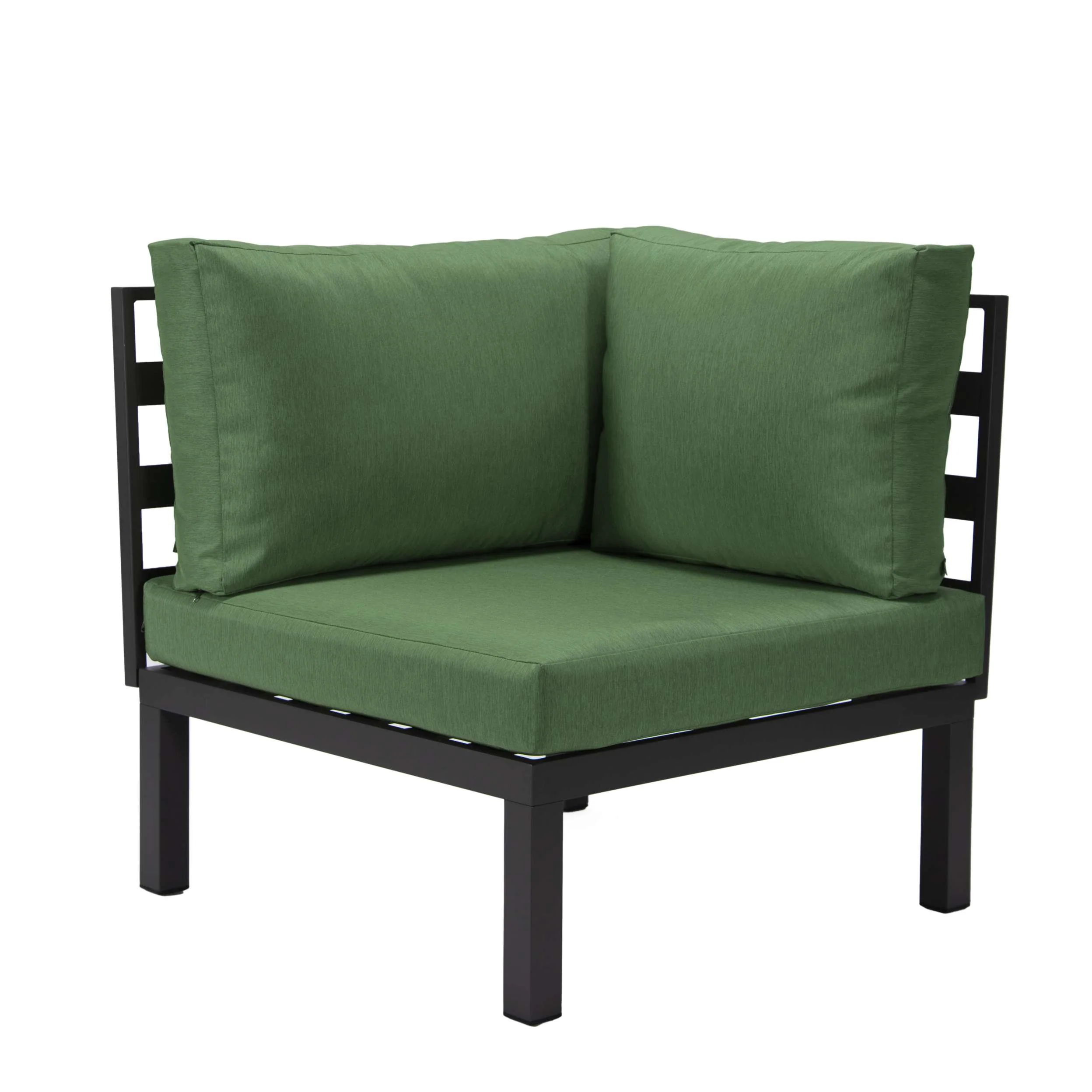 LeisureMod Hamilton 6-Piece Aluminum Patio Conversation Set With Cushions - Image 39
