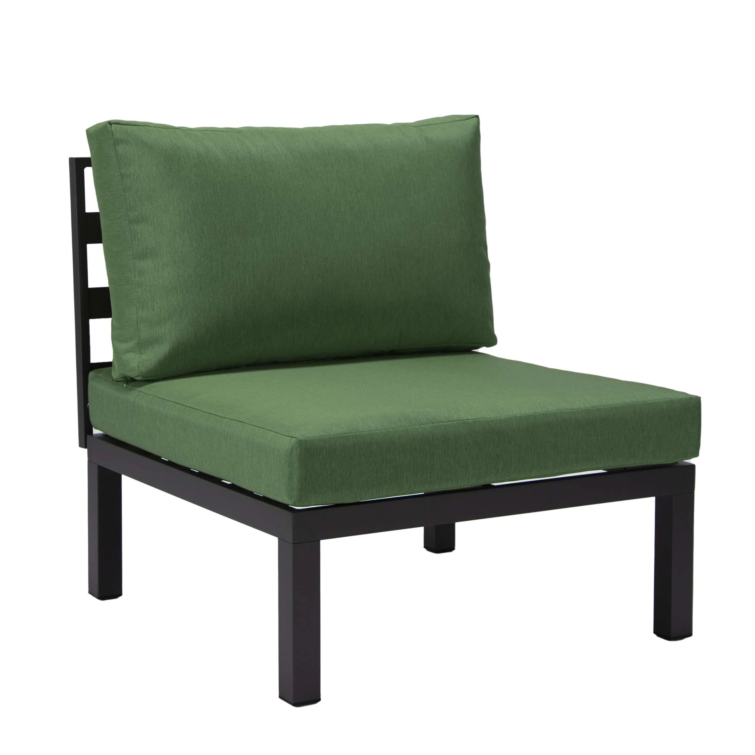 LeisureMod Hamilton 6-Piece Aluminum Patio Conversation Set With Cushions - Image 40