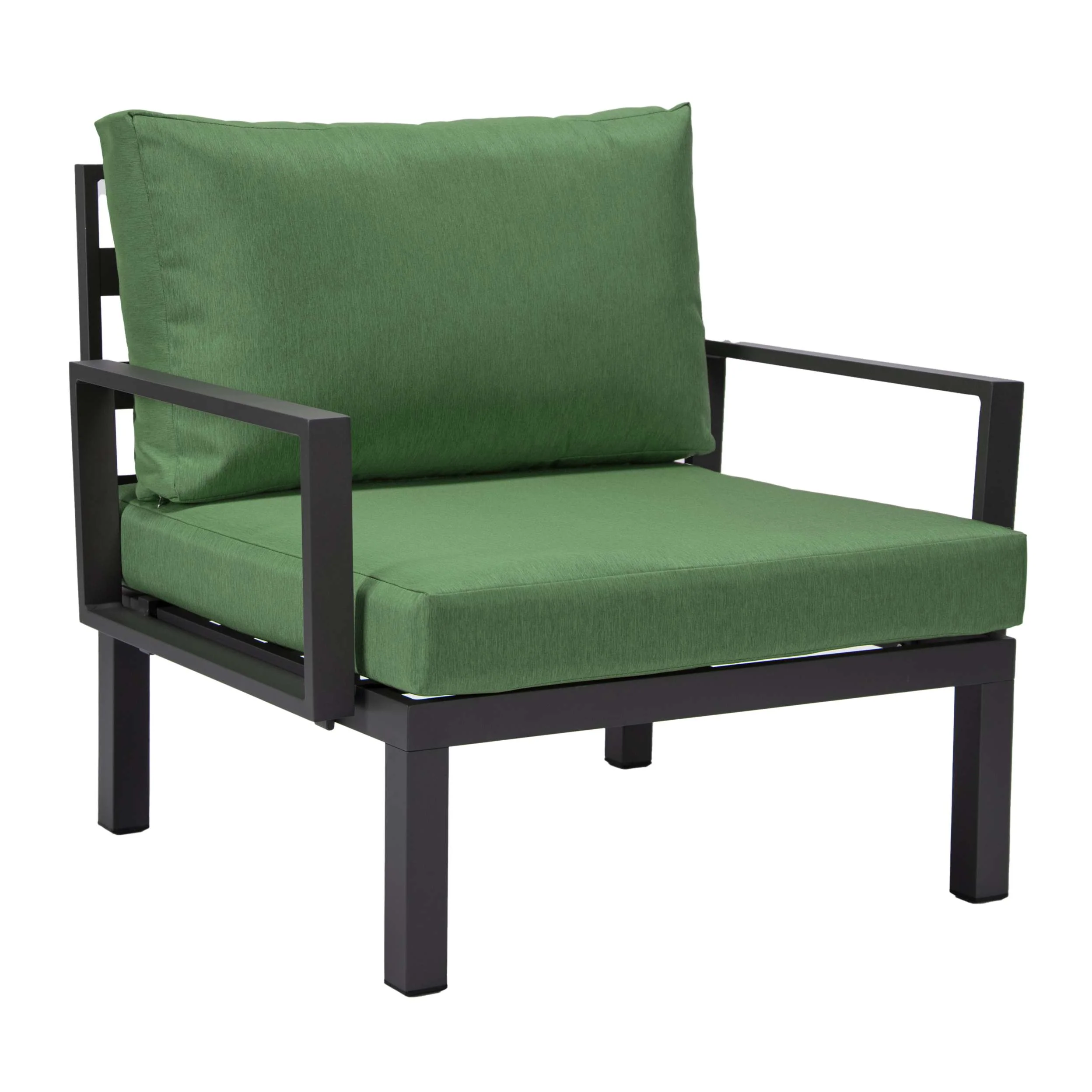 LeisureMod Hamilton 6-Piece Aluminum Patio Conversation Set With Cushions - Image 43