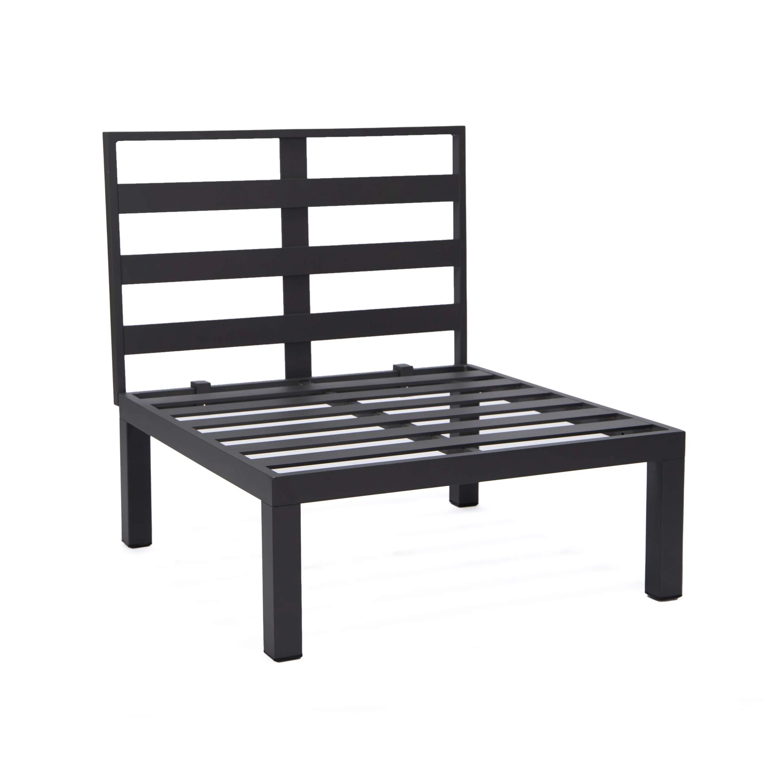 LeisureMod Hamilton 6-Piece Aluminum Patio Conversation Set With Cushions - Image 50