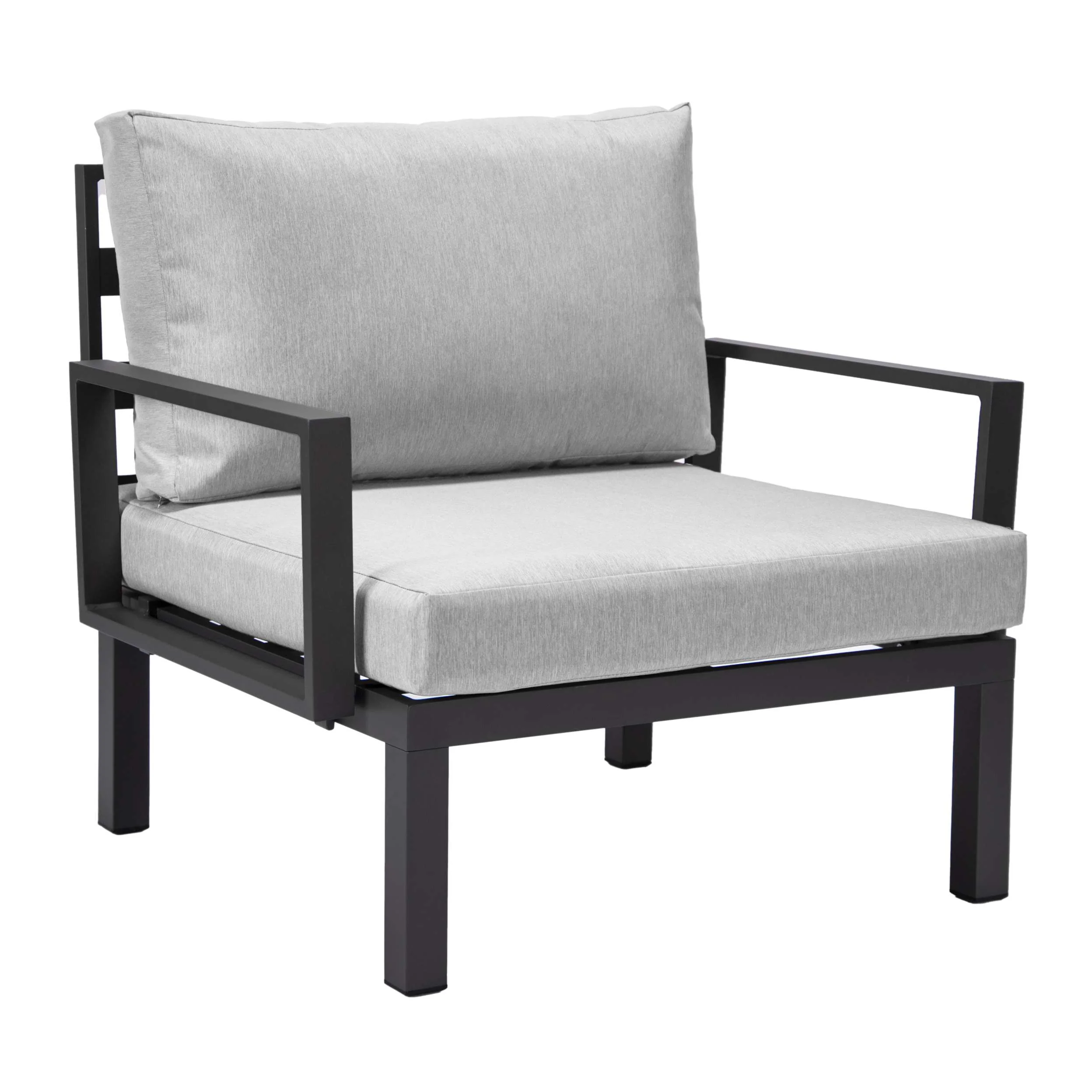 LeisureMod Hamilton 6-Piece Aluminum Patio Conversation Set With Cushions - Image 60