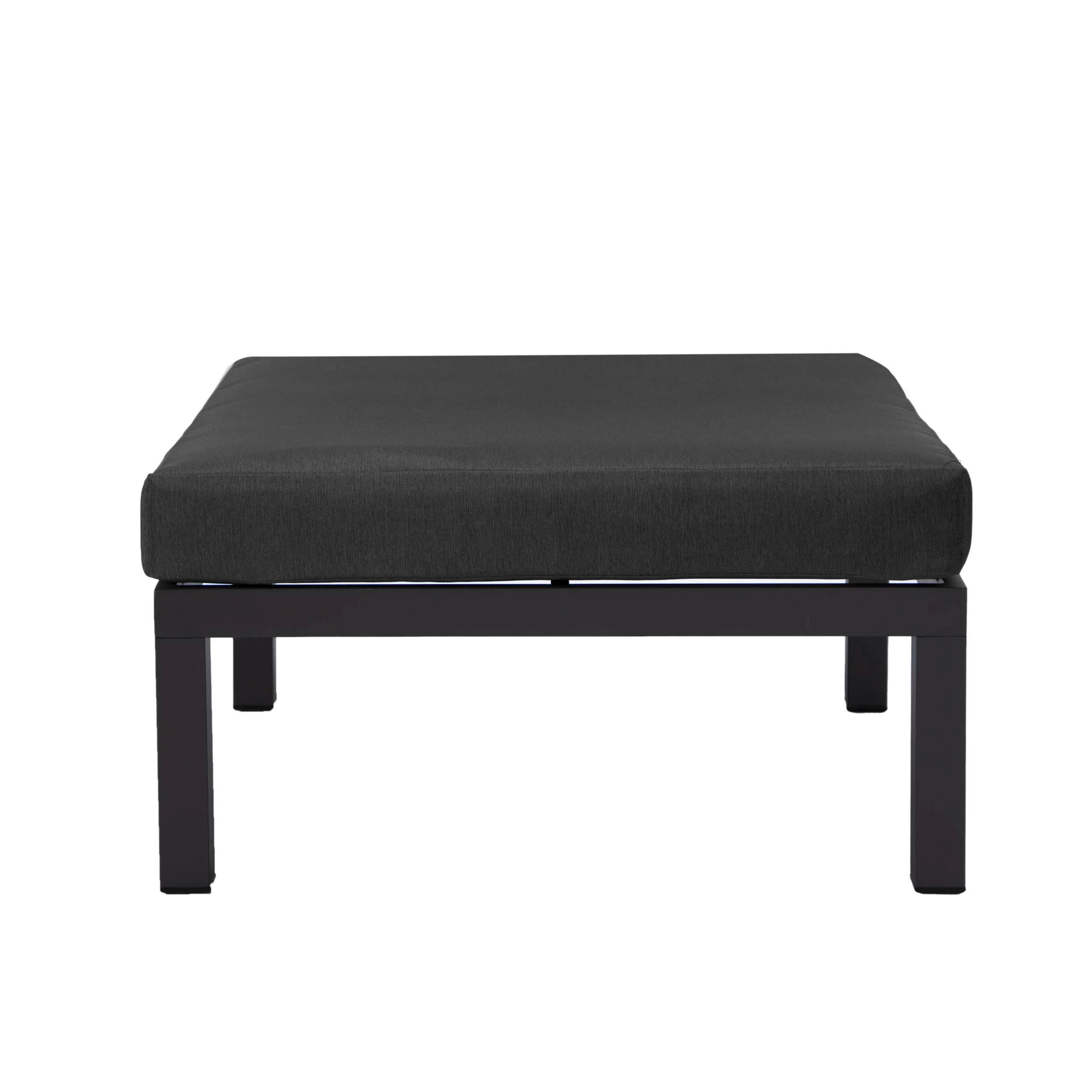 LeisureMod Hamilton 7-Piece Aluminum Patio Conversation Set With Coffee Table And Cushions - Image 11