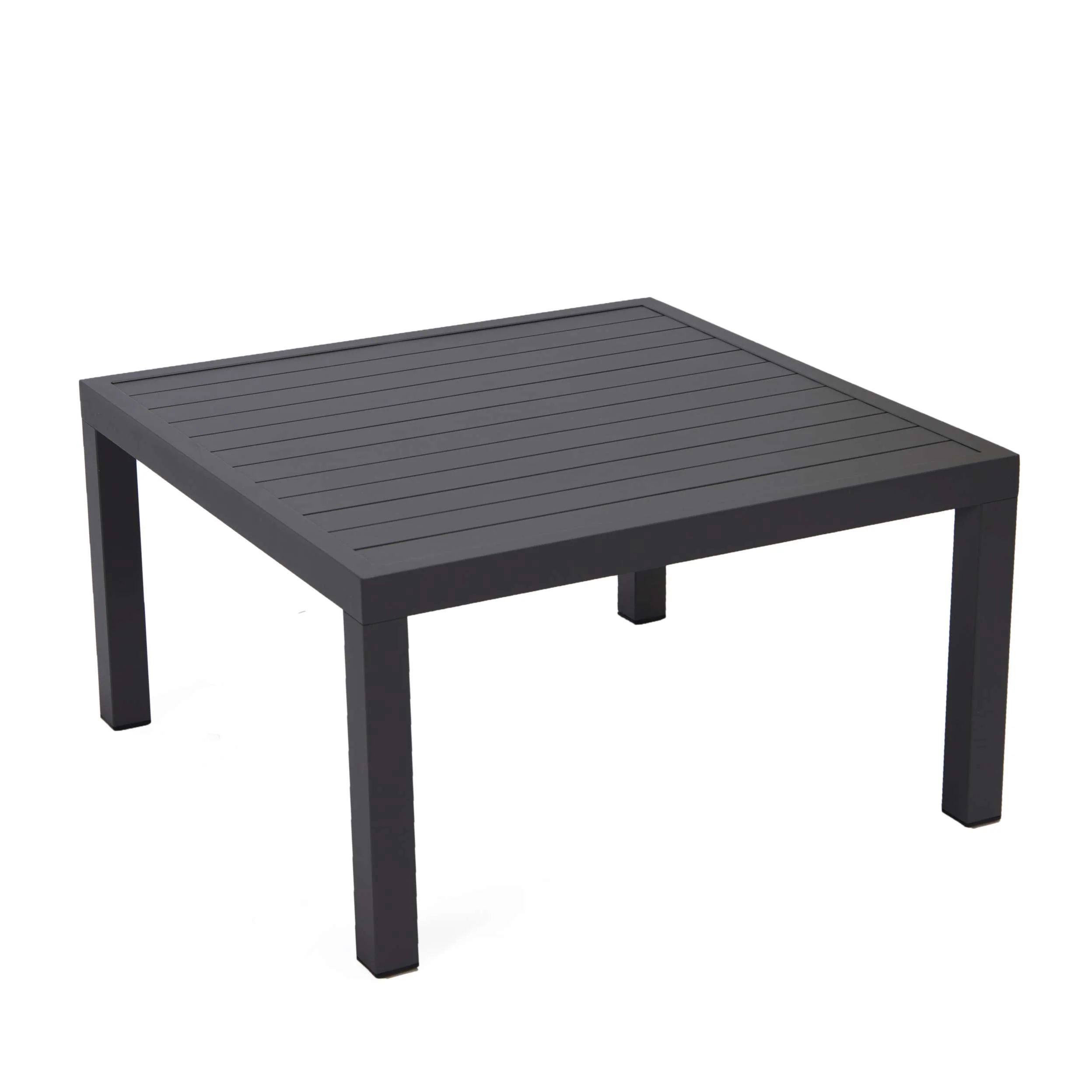 LeisureMod Hamilton 7-Piece Aluminum Patio Conversation Set With Coffee Table And Cushions - Image 6