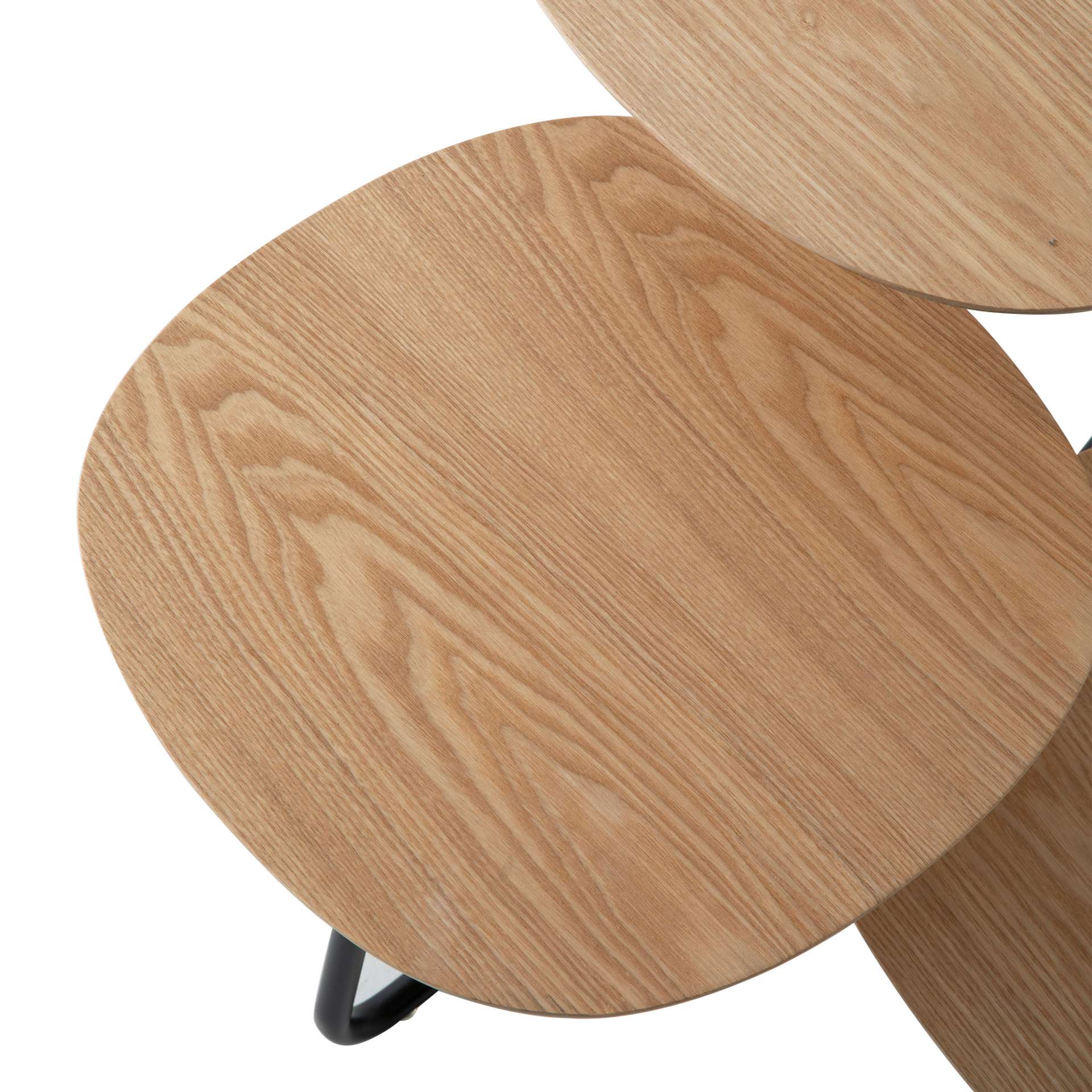 LeisureMod Hazelton Multi-Top End Tables with Manufactured Wood Top and Powder Coated Steel Frame - Image 11