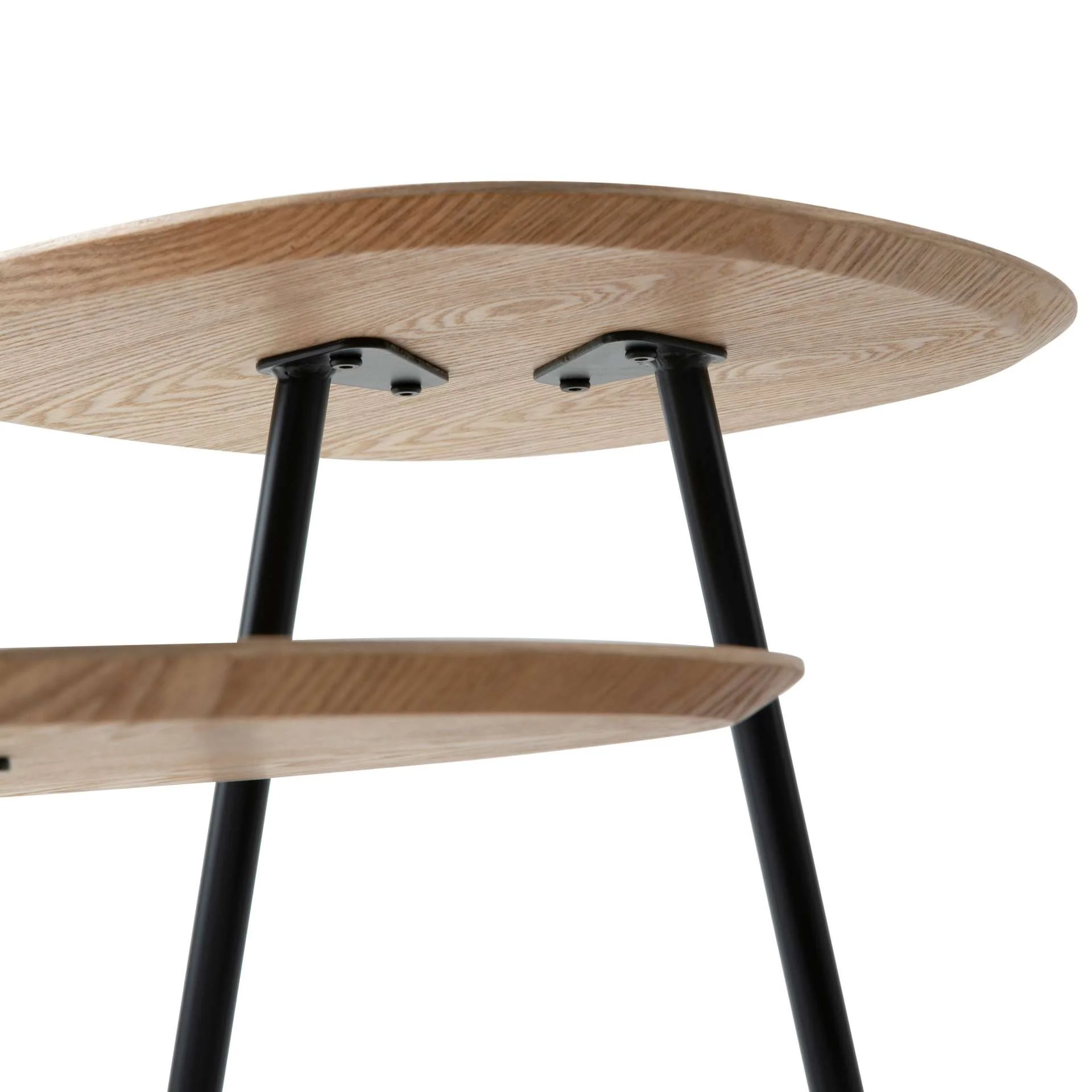 LeisureMod Hazelton Multi-Top End Tables with Manufactured Wood Top and Powder Coated Steel Frame - Image 12