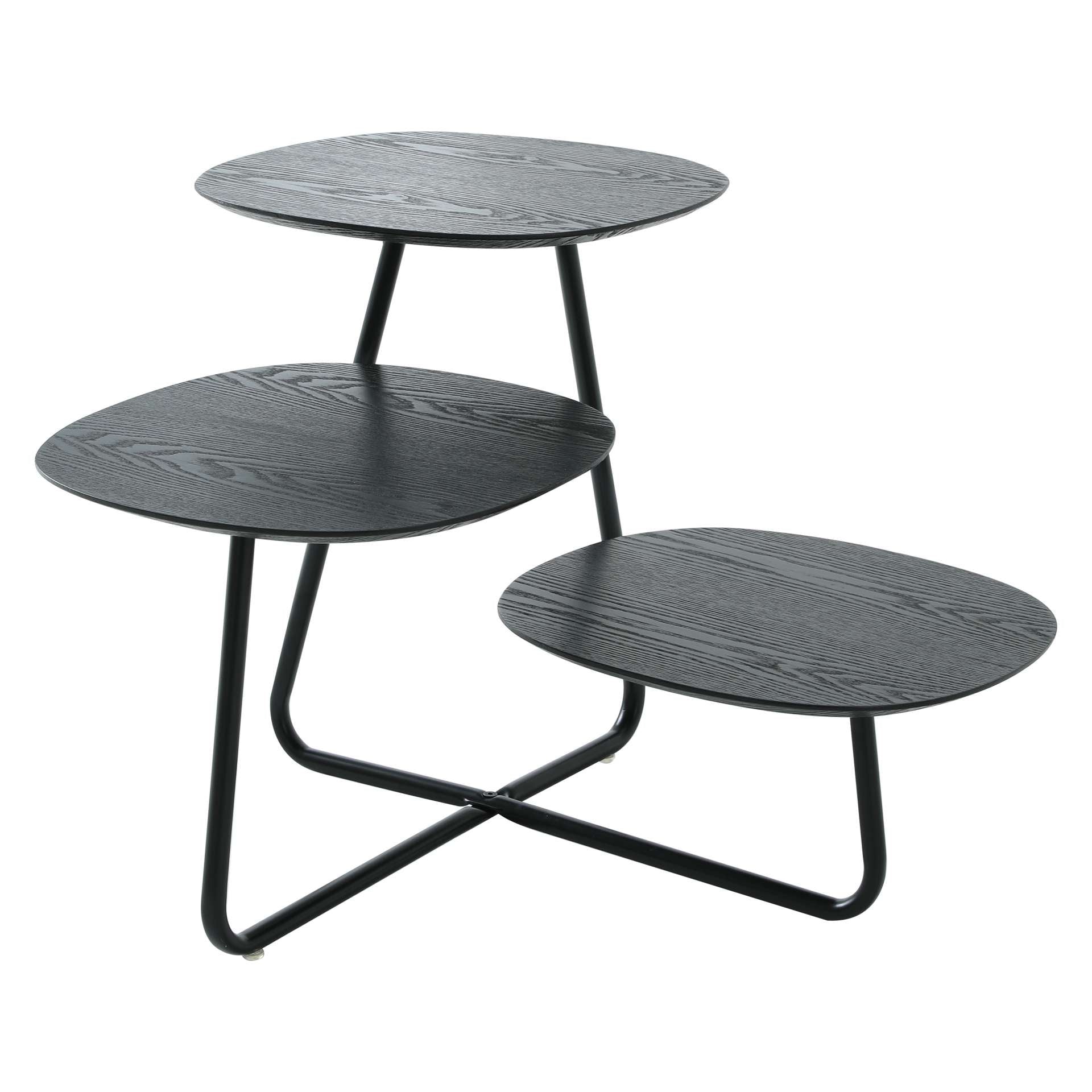 LeisureMod Hazelton Multi-Top End Tables with Manufactured Wood Top and Powder Coated Steel Frame - Image 18