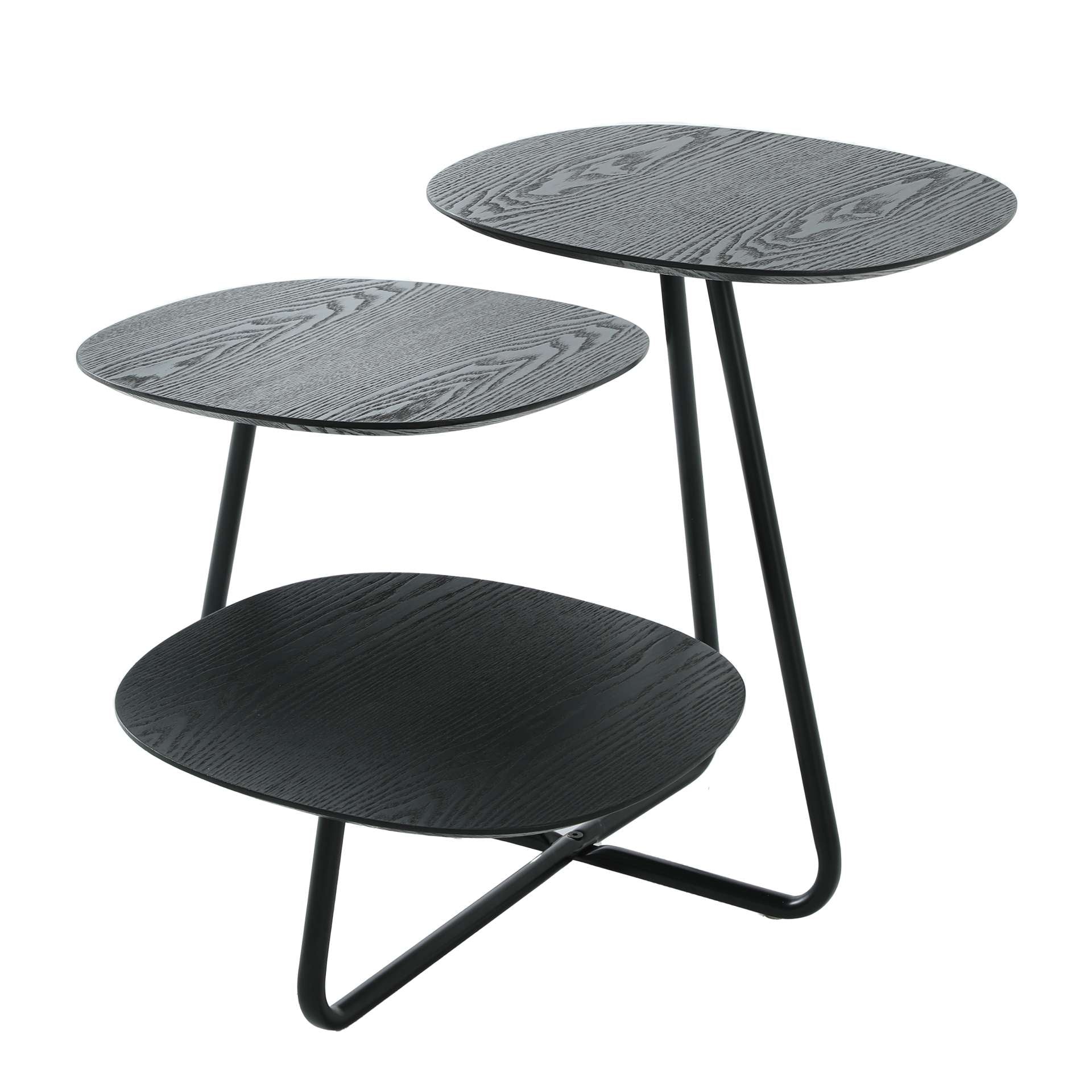 LeisureMod Hazelton Multi-Top End Tables with Manufactured Wood Top and Powder Coated Steel Frame - Image 20