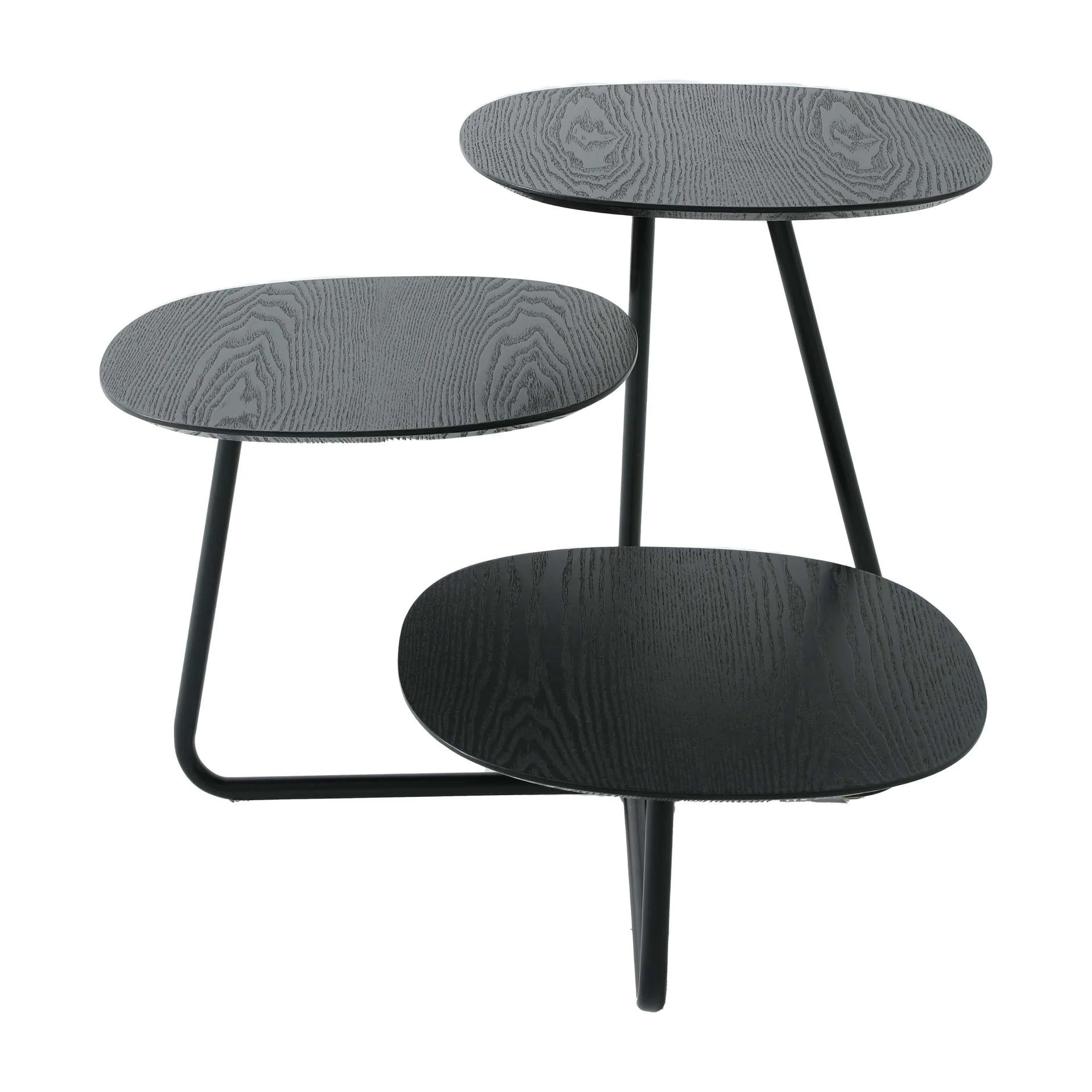 LeisureMod Hazelton Multi-Top End Tables with Manufactured Wood Top and Powder Coated Steel Frame - Image 21