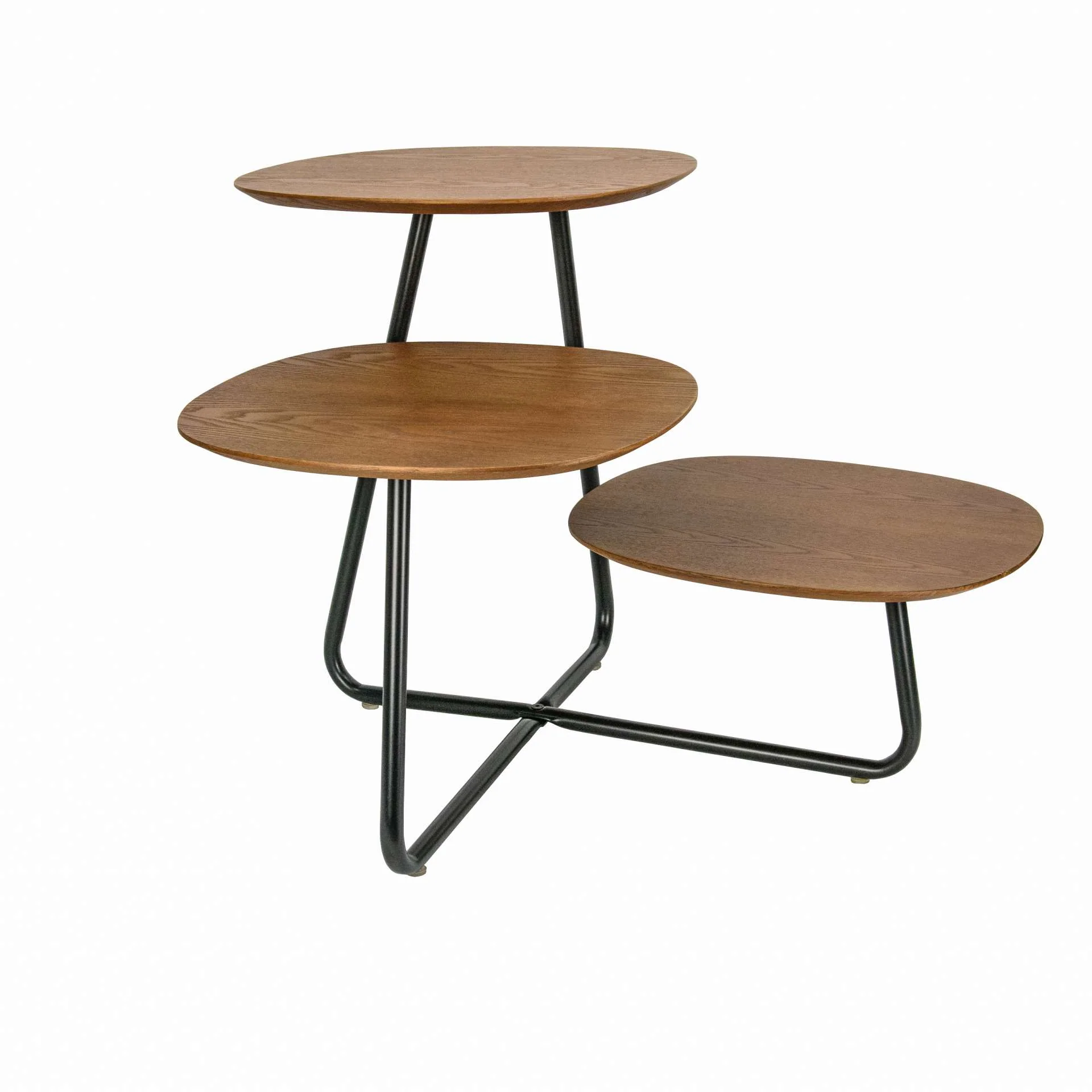 LeisureMod Hazelton Multi-Top End Tables with Manufactured Wood Top and Powder Coated Steel Frame - Image 28