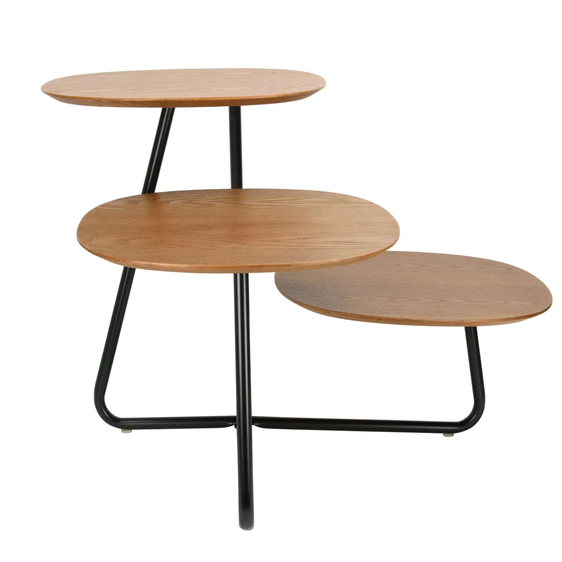 LeisureMod Hazelton Multi-Top End Tables with Manufactured Wood Top and Powder Coated Steel Frame - Image 30