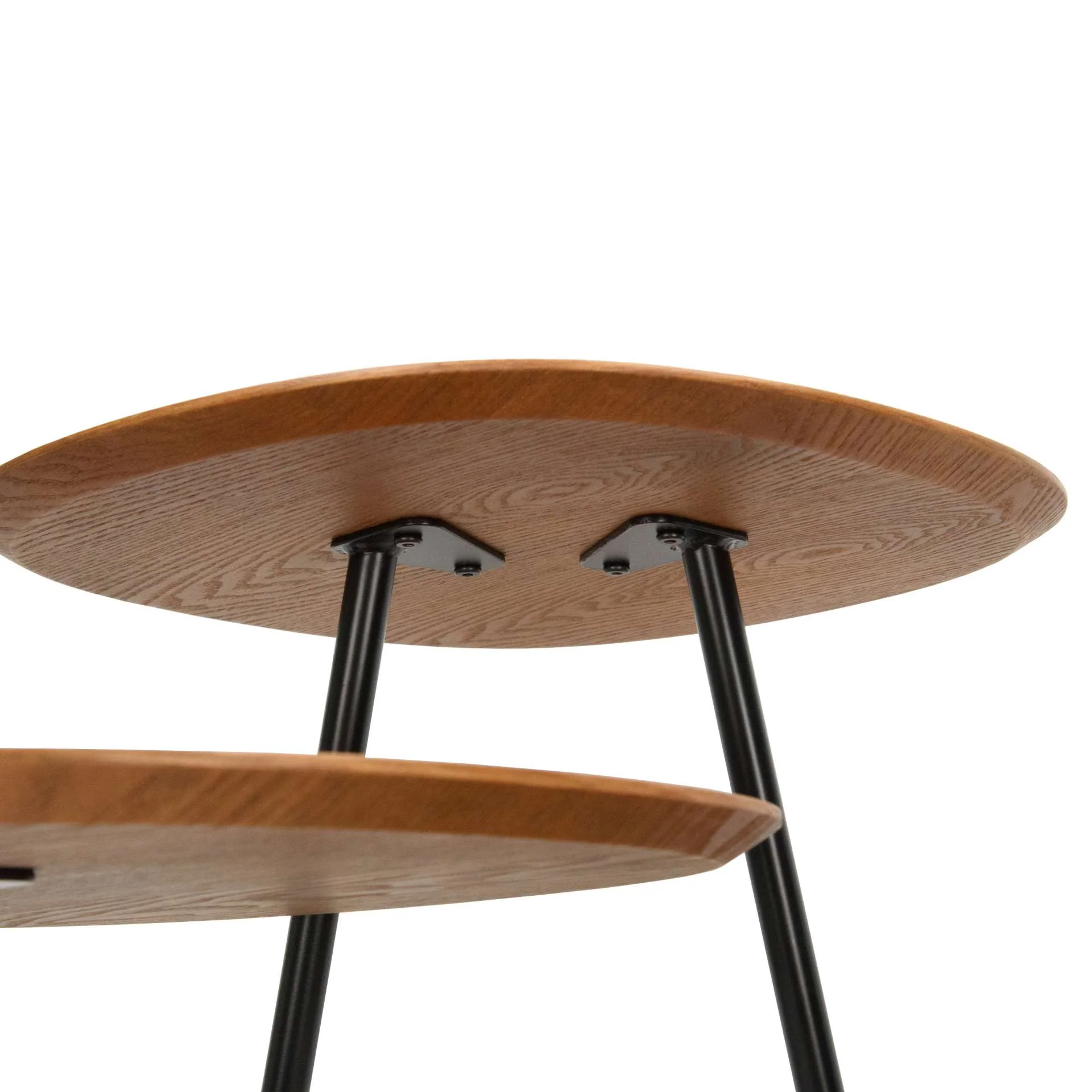 LeisureMod Hazelton Multi-Top End Tables with Manufactured Wood Top and Powder Coated Steel Frame - Image 31