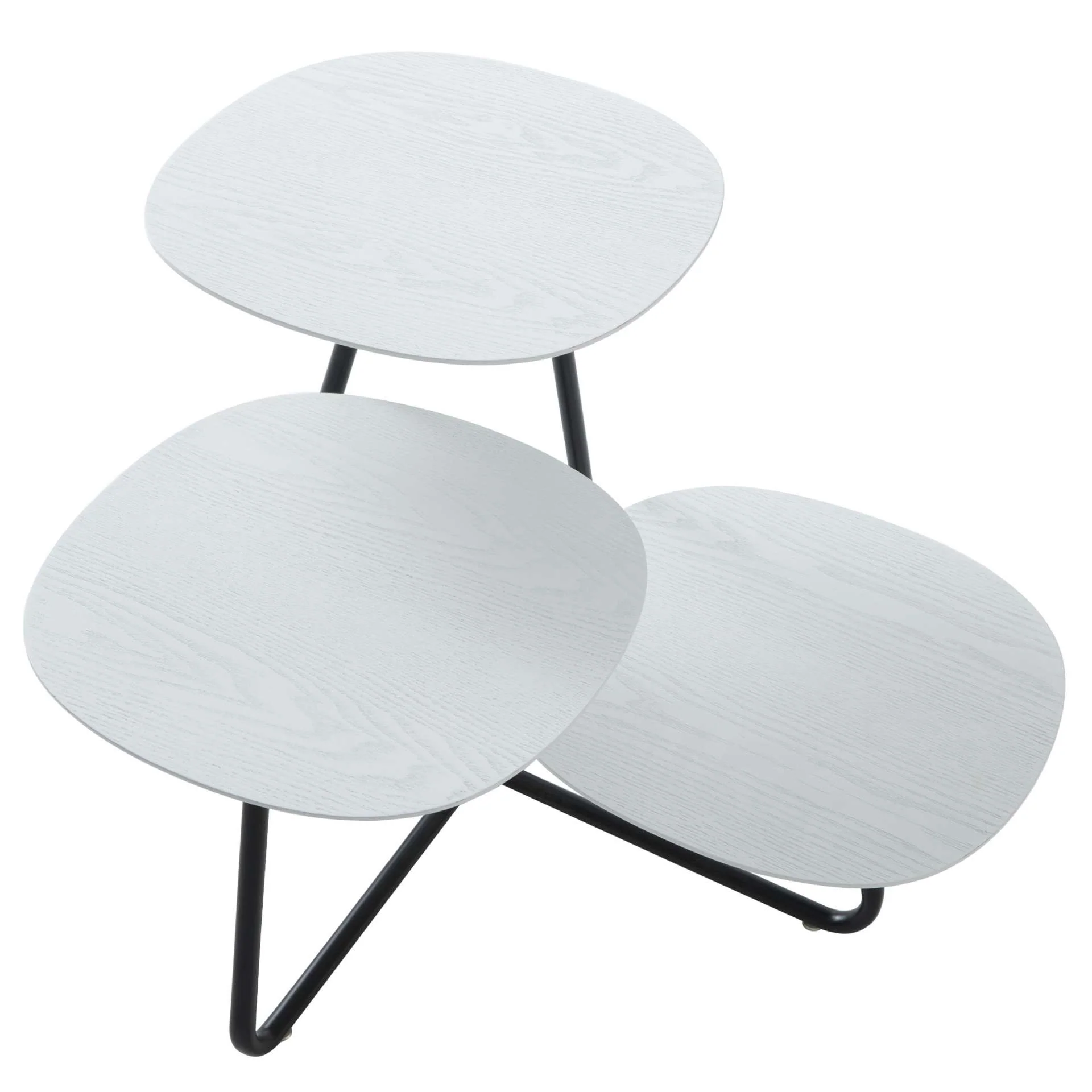 LeisureMod Hazelton Multi-Top End Tables with Manufactured Wood Top and Powder Coated Steel Frame - Image 39