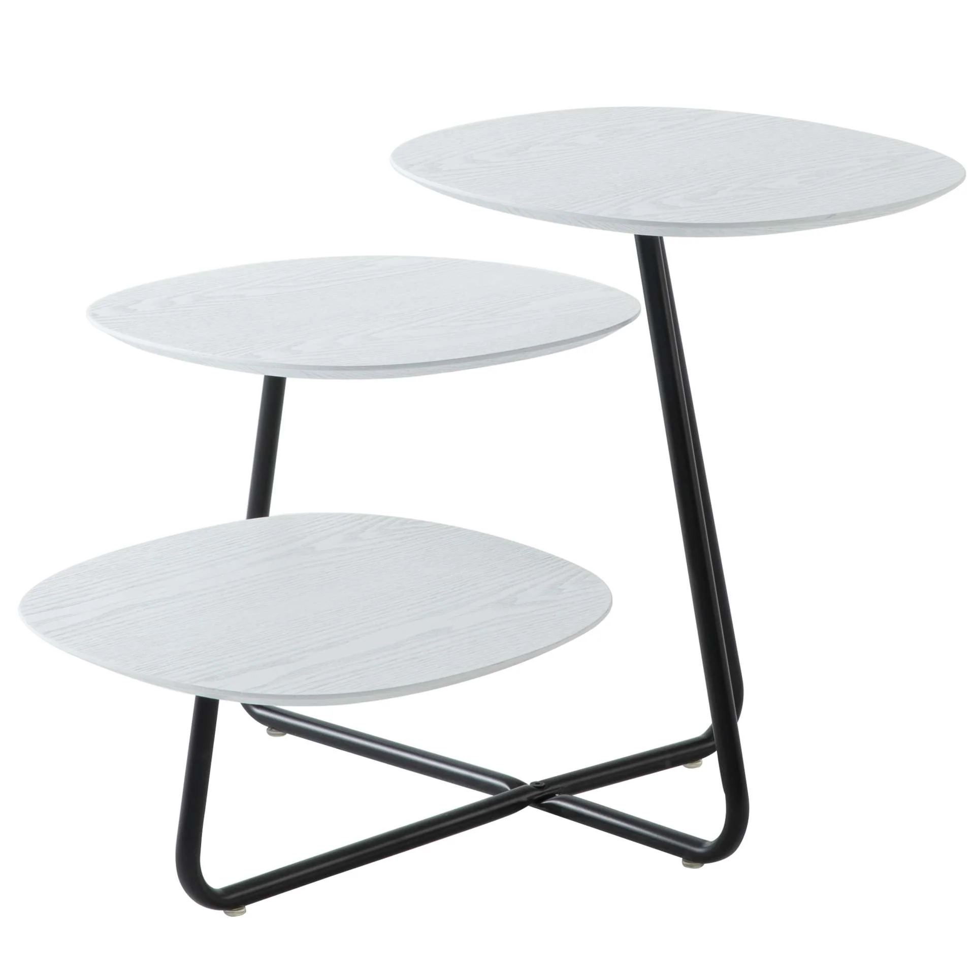 LeisureMod Hazelton Multi-Top End Tables with Manufactured Wood Top and Powder Coated Steel Frame - Image 41