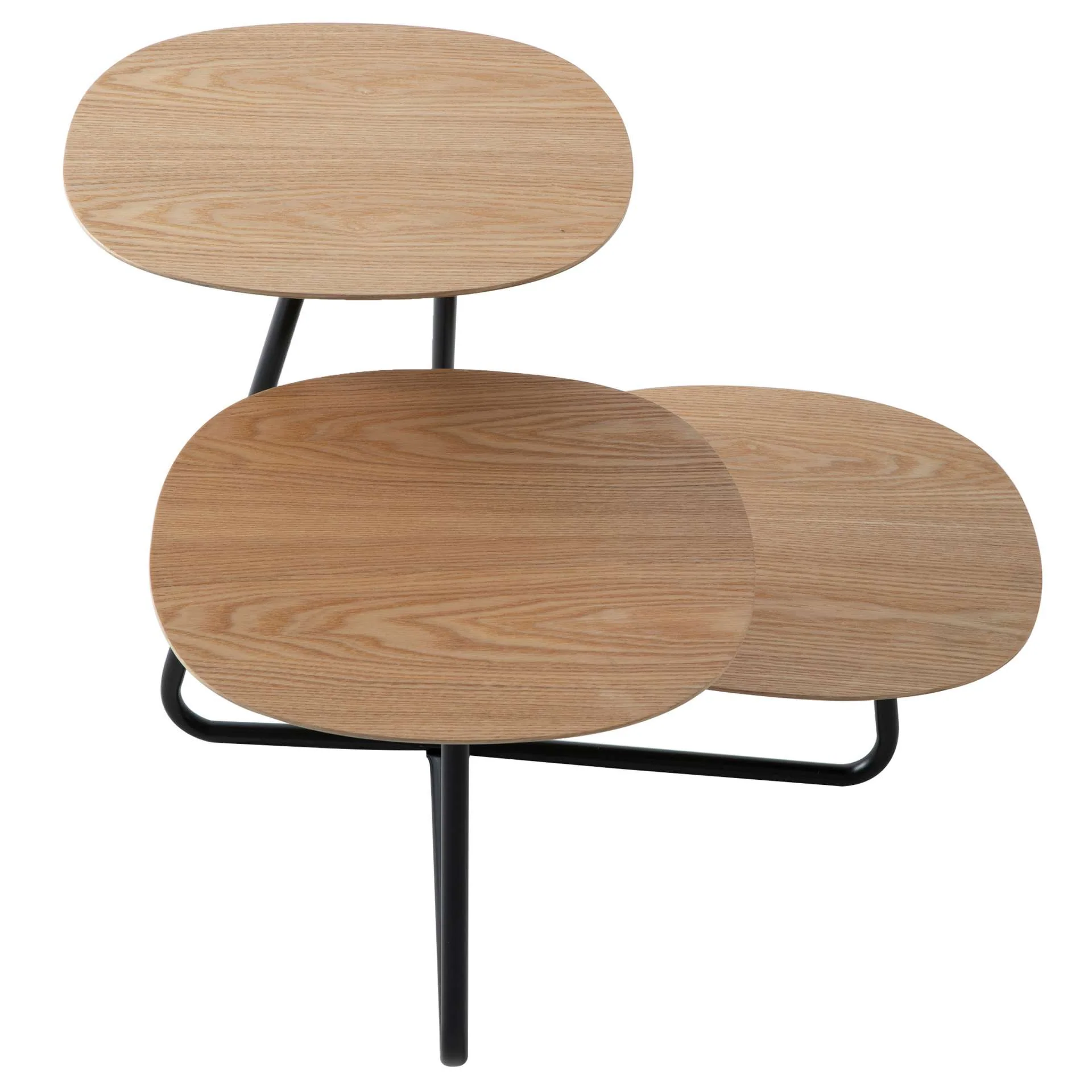 LeisureMod Hazelton Multi-Top End Tables with Manufactured Wood Top and Powder Coated Steel Frame - Image 5